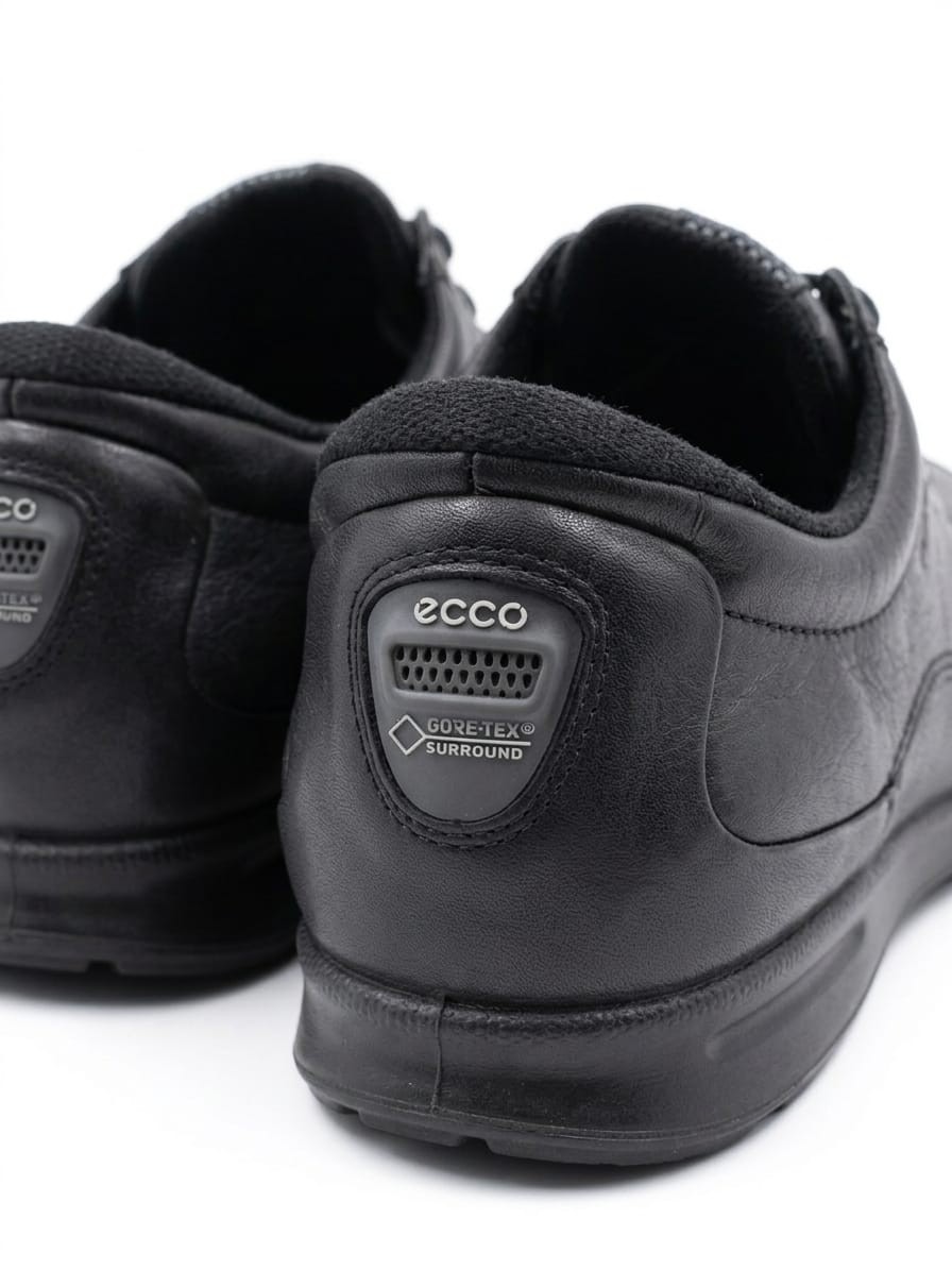 ECCO Gore-Tex Surround Black Leather Men’s Shoes Size 43