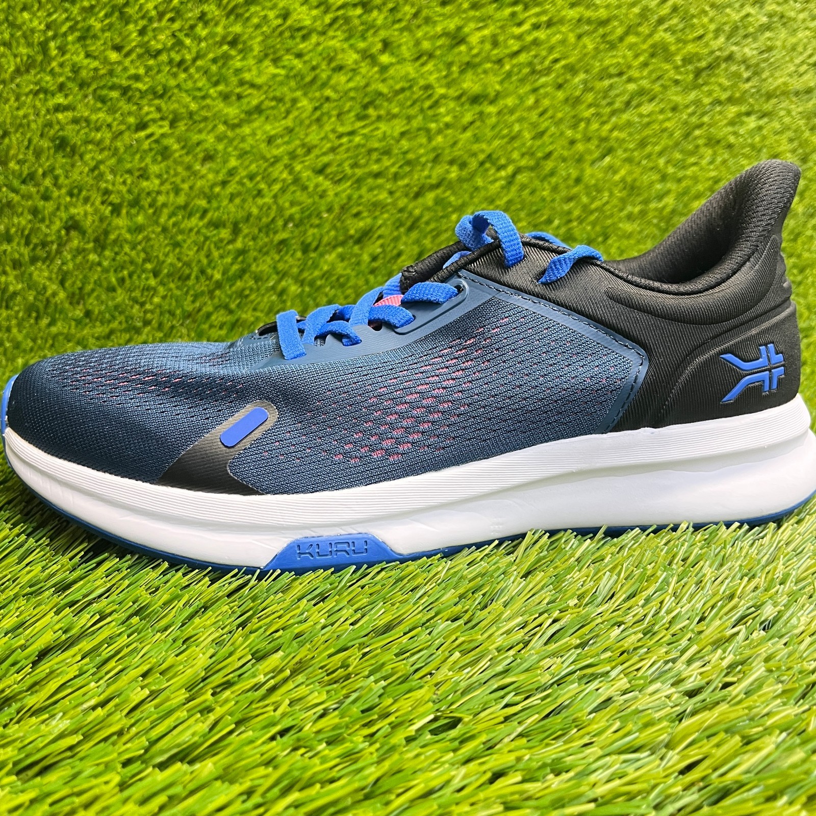 Kuru Atom Fusion Womens Size 8.5 Blue Black Athletic Running Shoes Sneakers