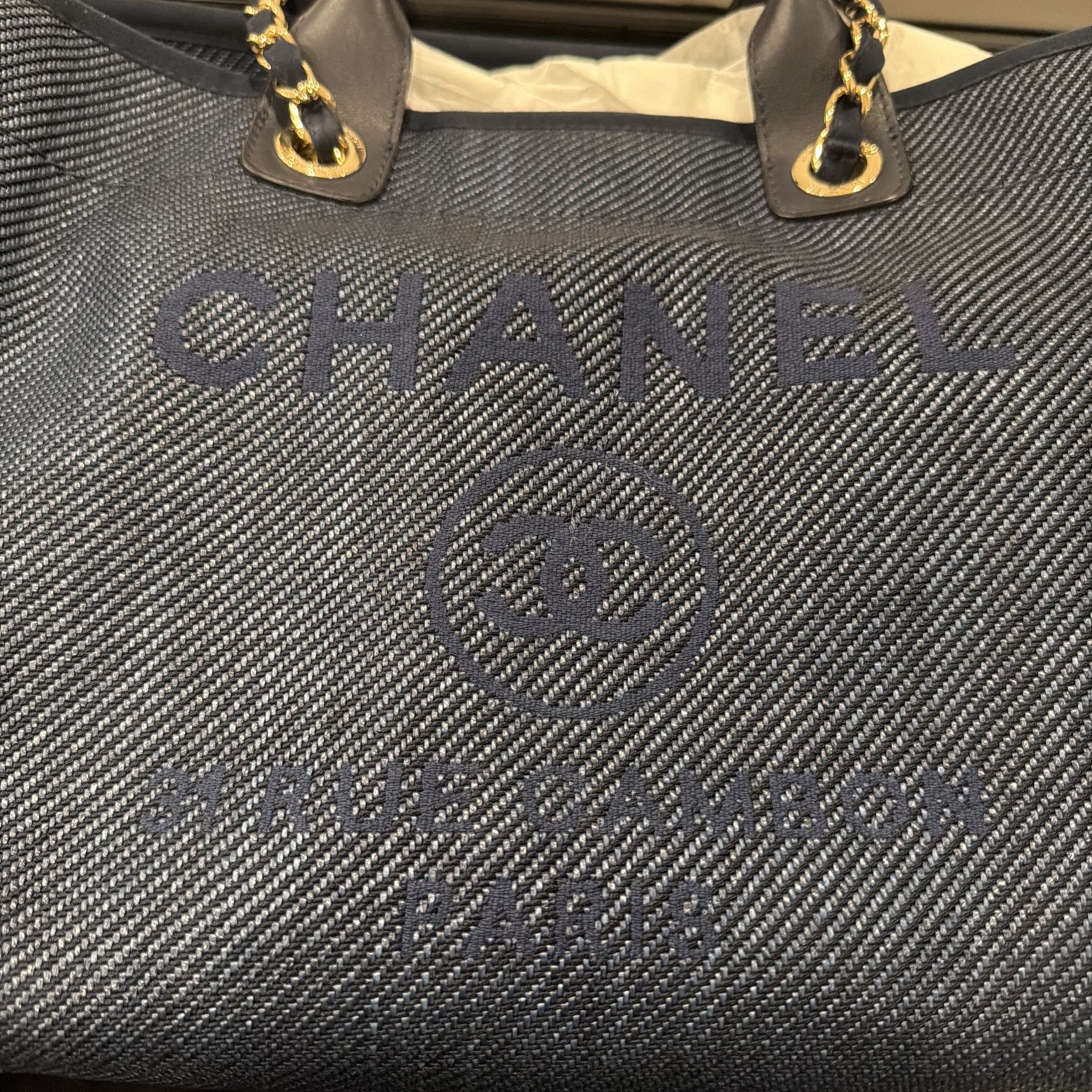 Chanel Deauville Tote (medium) 🩵
