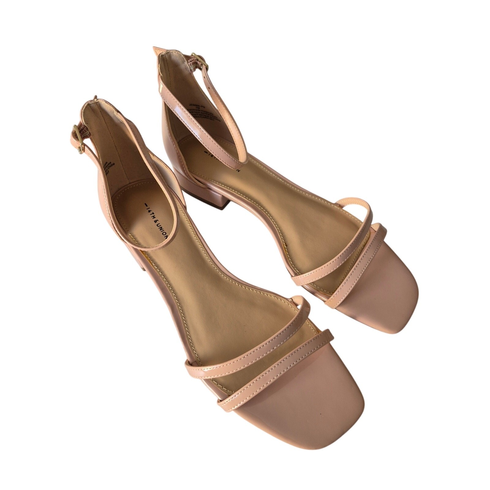 14th and Union Jemma Strappy Sandals US 7 Medium Nude