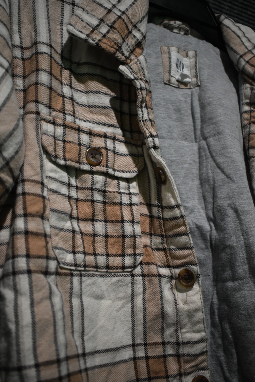 Gap Kids Youth’s Brown Flannel Longsleeve size XL