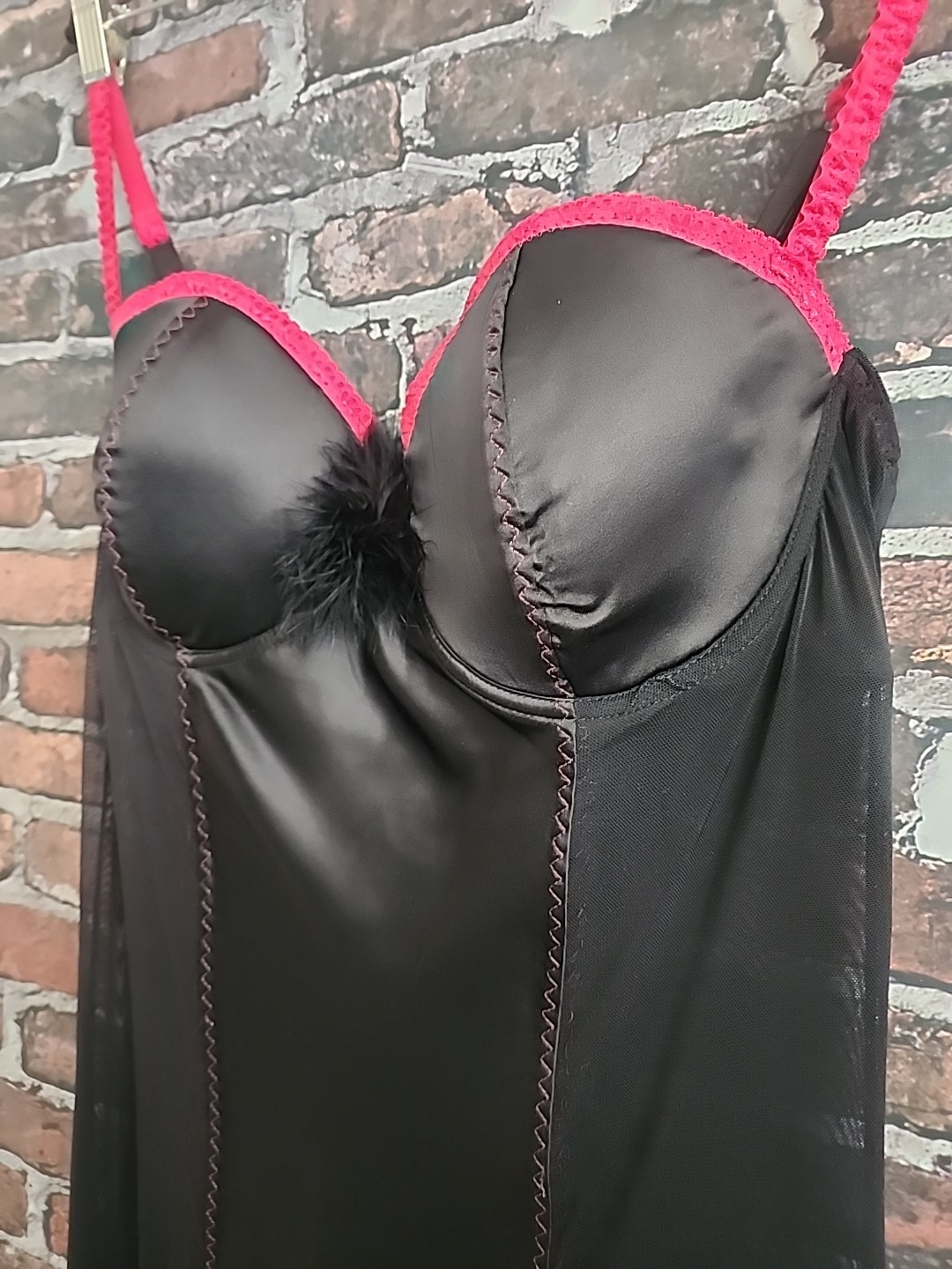 Vintage Y2K Rampage Intimates Bustier Slip Dress Plus Size 1X Lingerie Nightgown