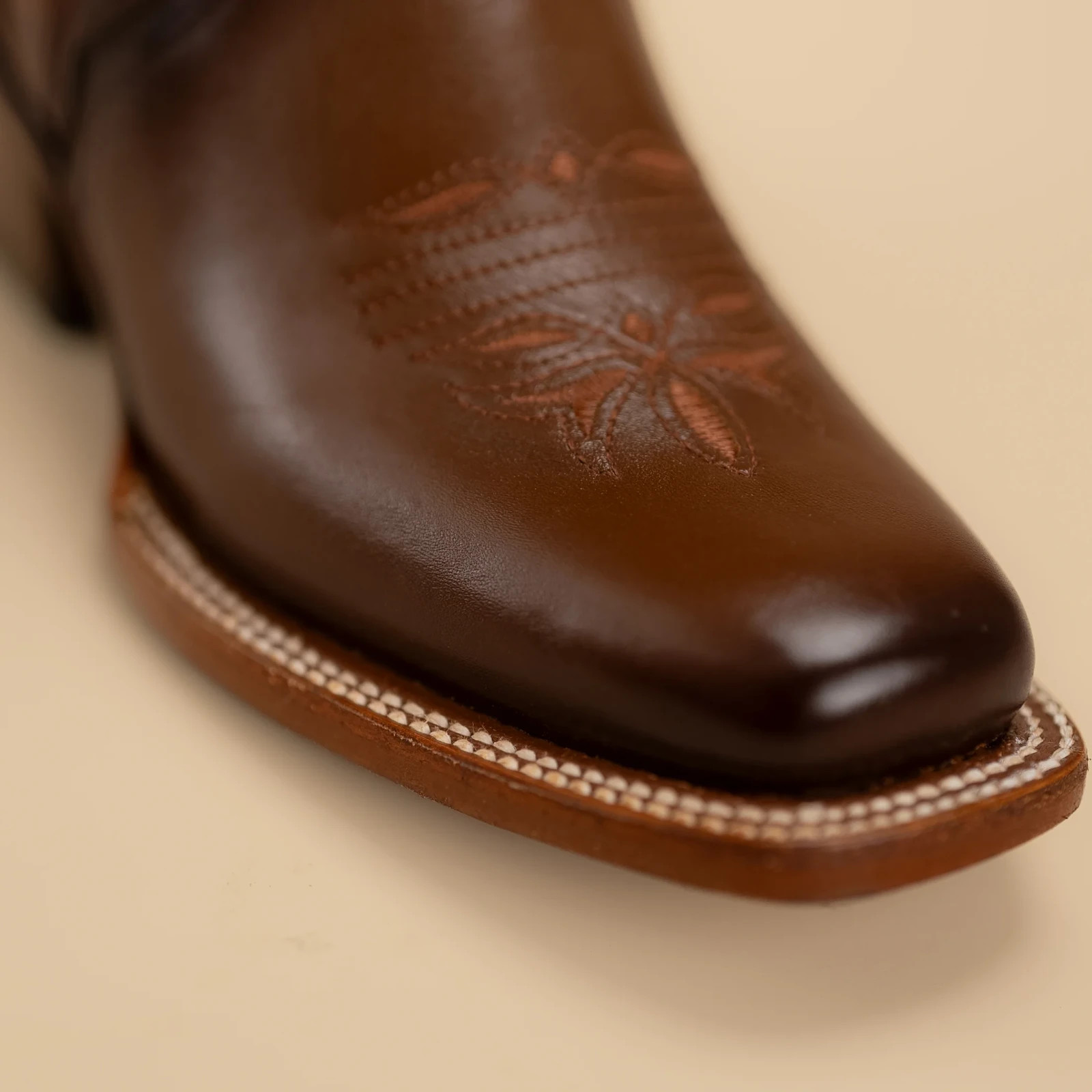 Women’s Rodeo Espresso Brown Turquoise Floral Embroidery Western Cowgirl Boots