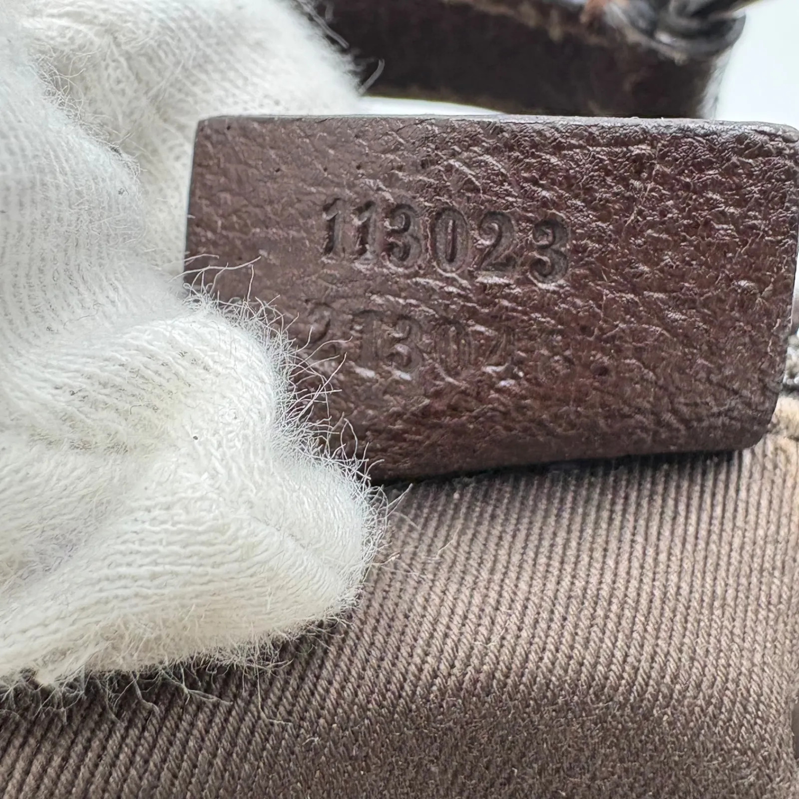 Auth GUCCI GG Canvas Shoulder Bag Brown 113023 2Y8671