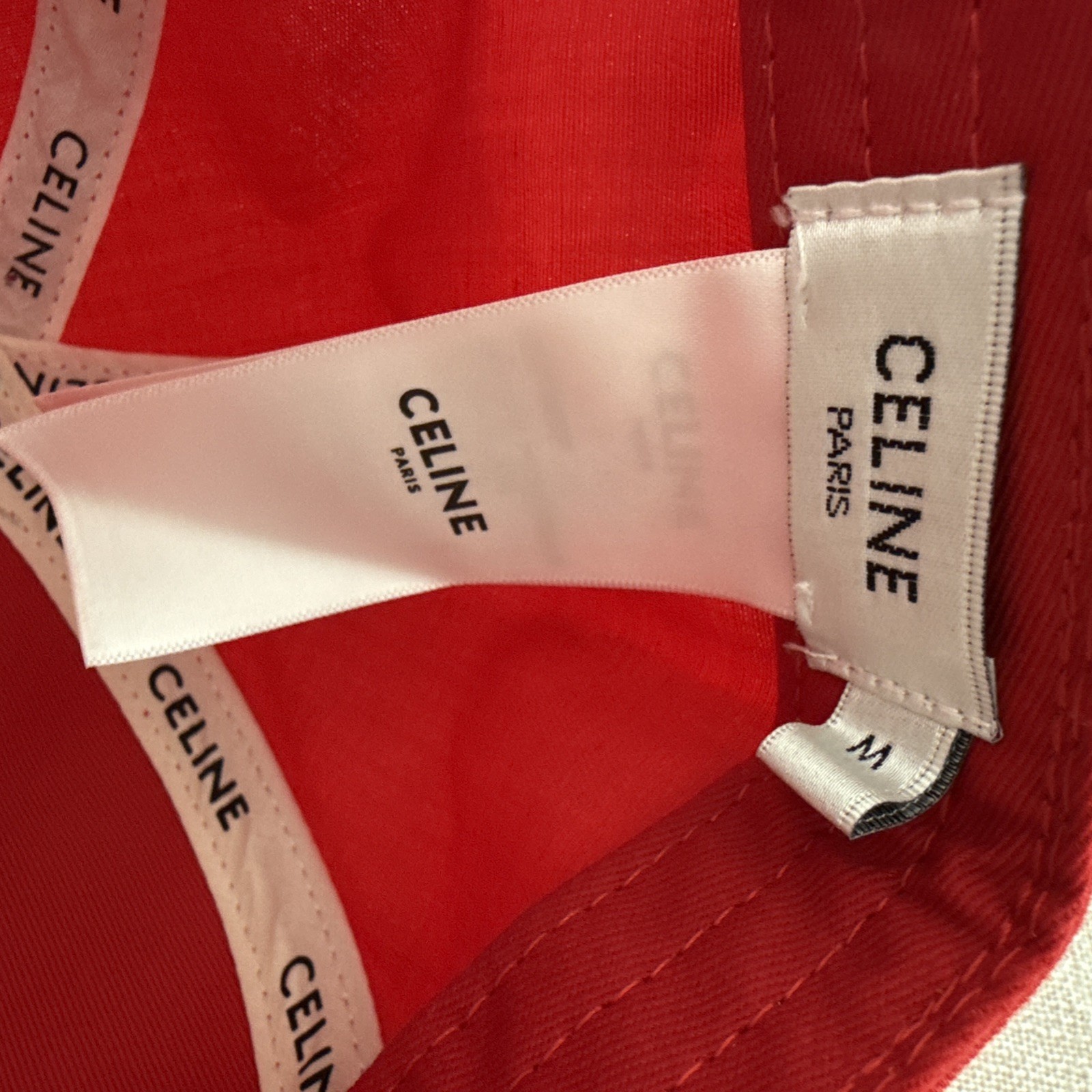 Celine Triomphe baseball cap Size M cotton embroidered Triomphe logo Paris