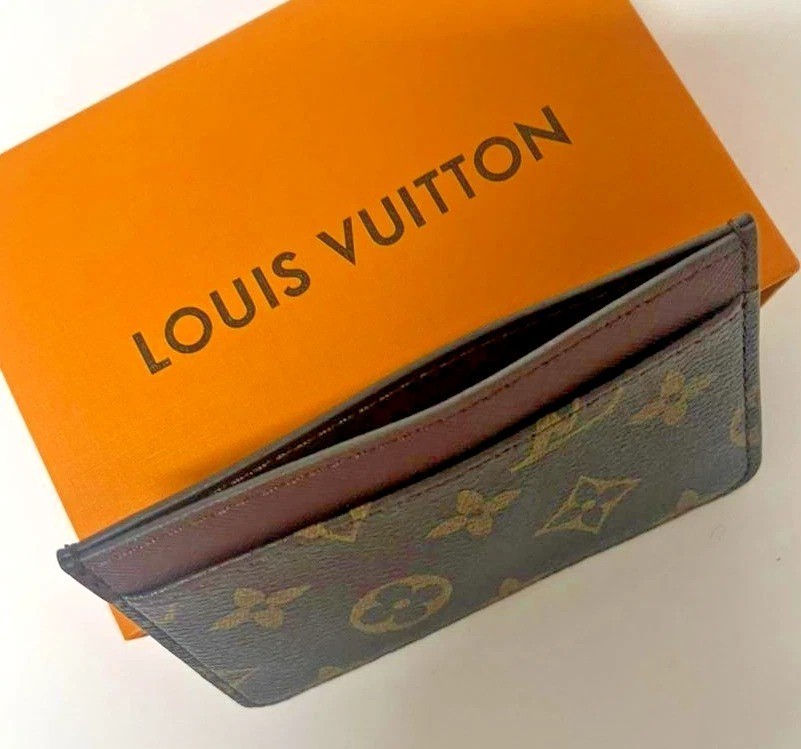 LOUIS VUITTON Porte Cartes Card Holder Case Monogram Brown