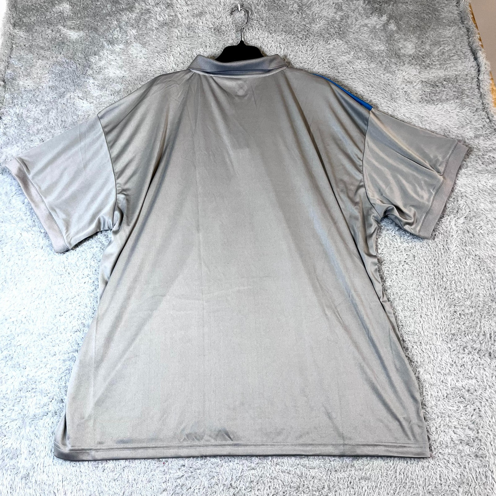 Fila Big & Tall Men’s Gray/Blue/Black Classic Short Sleeve Polo Shirt Size 4X