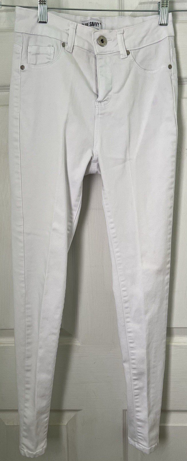 WHITE “ Blue Savvy” Skinny Leg Jeans Size 5/27 Juniors