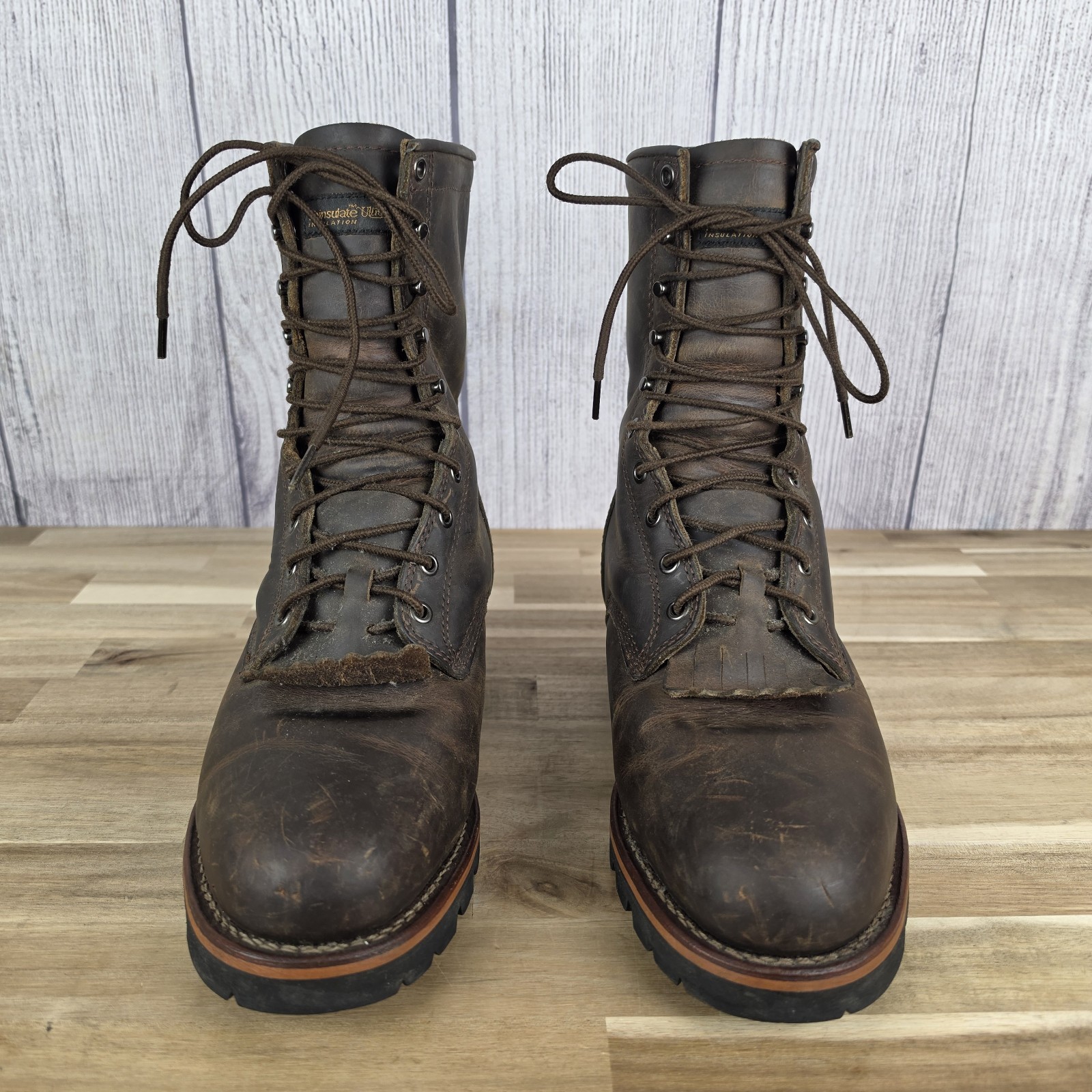 Worx By Red Wing Thinsulate Brown Work Steel Toe Insulated Boots Men’s Size 9 W