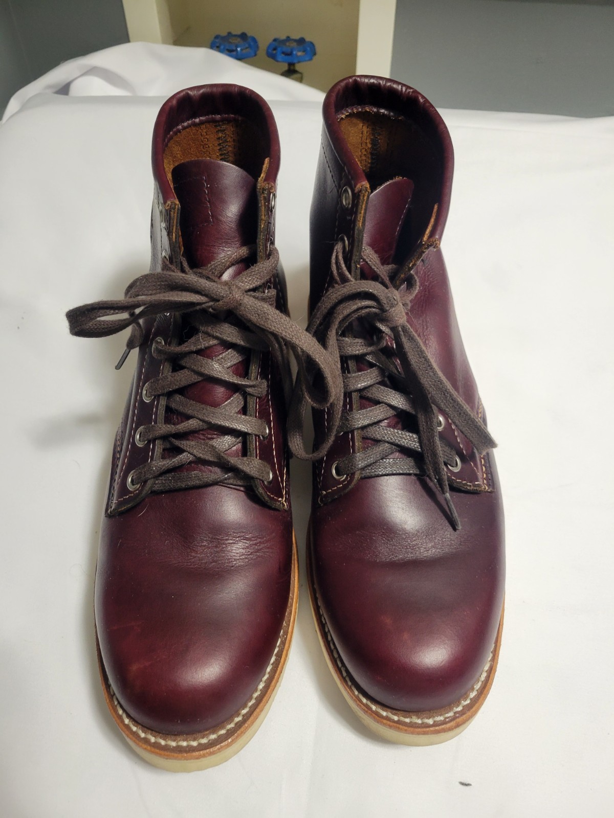 Chippewa Original Boots 6″ Cordovan Red Leather Mens 8.5 1901M16 Service USA