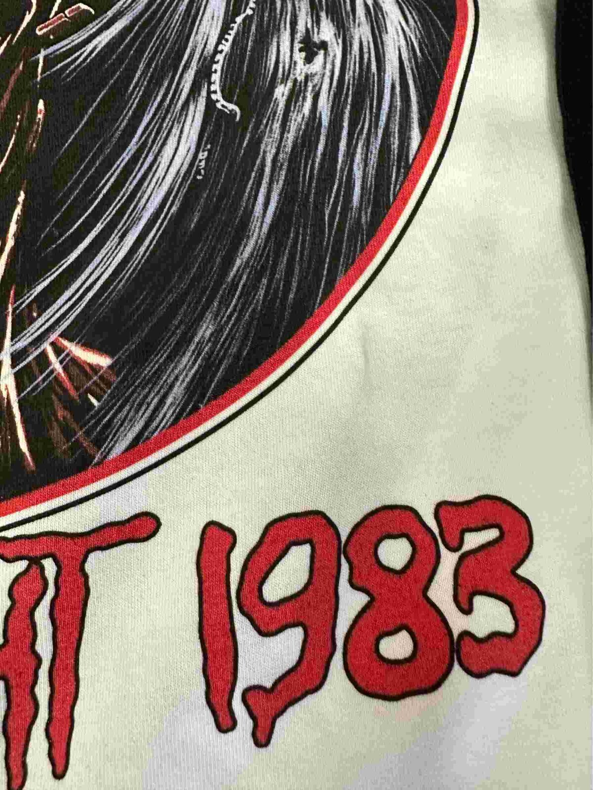 Iron Maiden British Metal Ounslaught 1983 Raglan S to 3XL