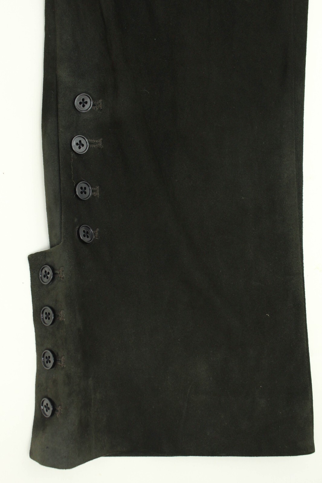 Ralph Lauren Black Label Sample Green Suede Riding Equestrian Kyler Pant 8 Flaws