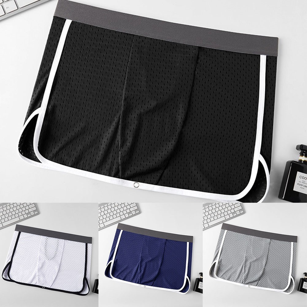 Comfortable Men’s Open Crotch Boxer Briefs Breathable Underwear for LINGERIE