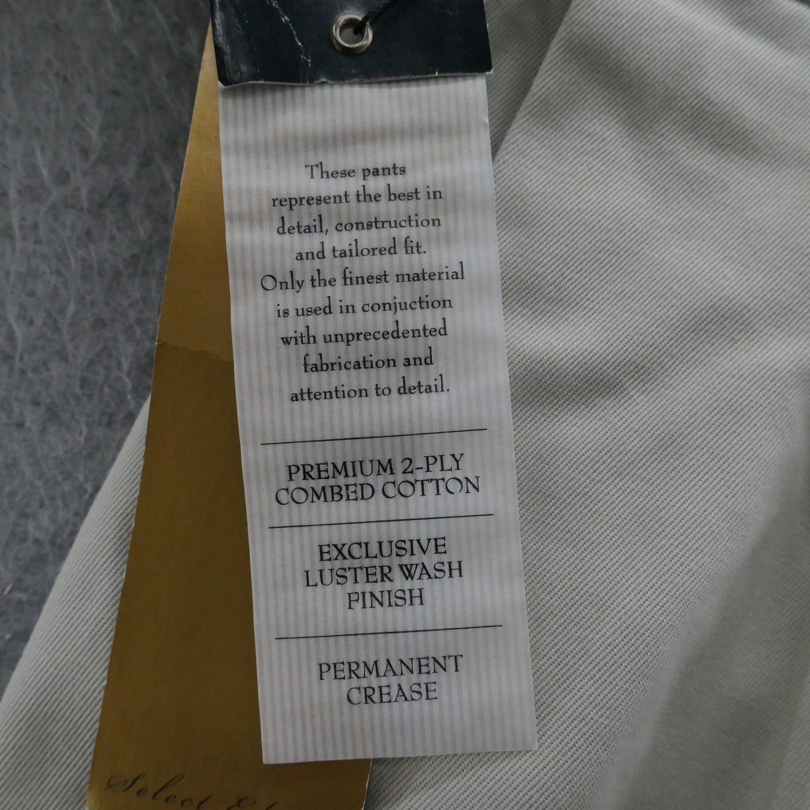 Savane Select Edition Mens Beige Pleated Cuffed Cotton Dress Pants 36×30 NEW