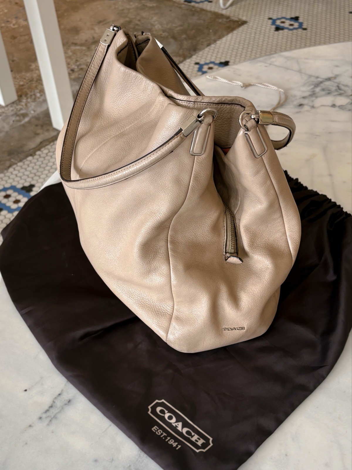 Vintage Coach Bag Madison Leather Phoebe Shoulder Bag Retail $358 + Dust Bag Y2K