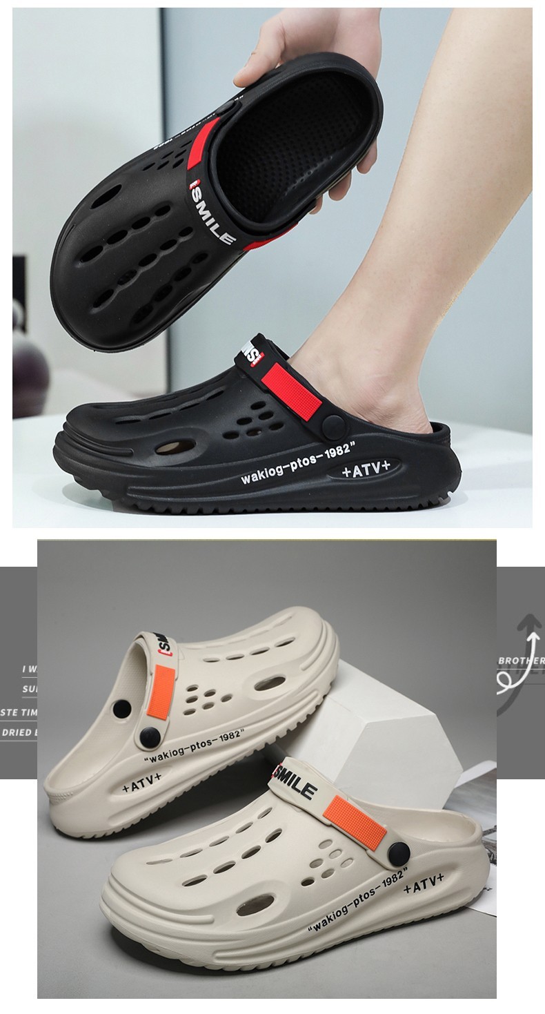 Men’s EVA Clogs Slip-On Sandals Non-Slip Lightweight Garden Shoes