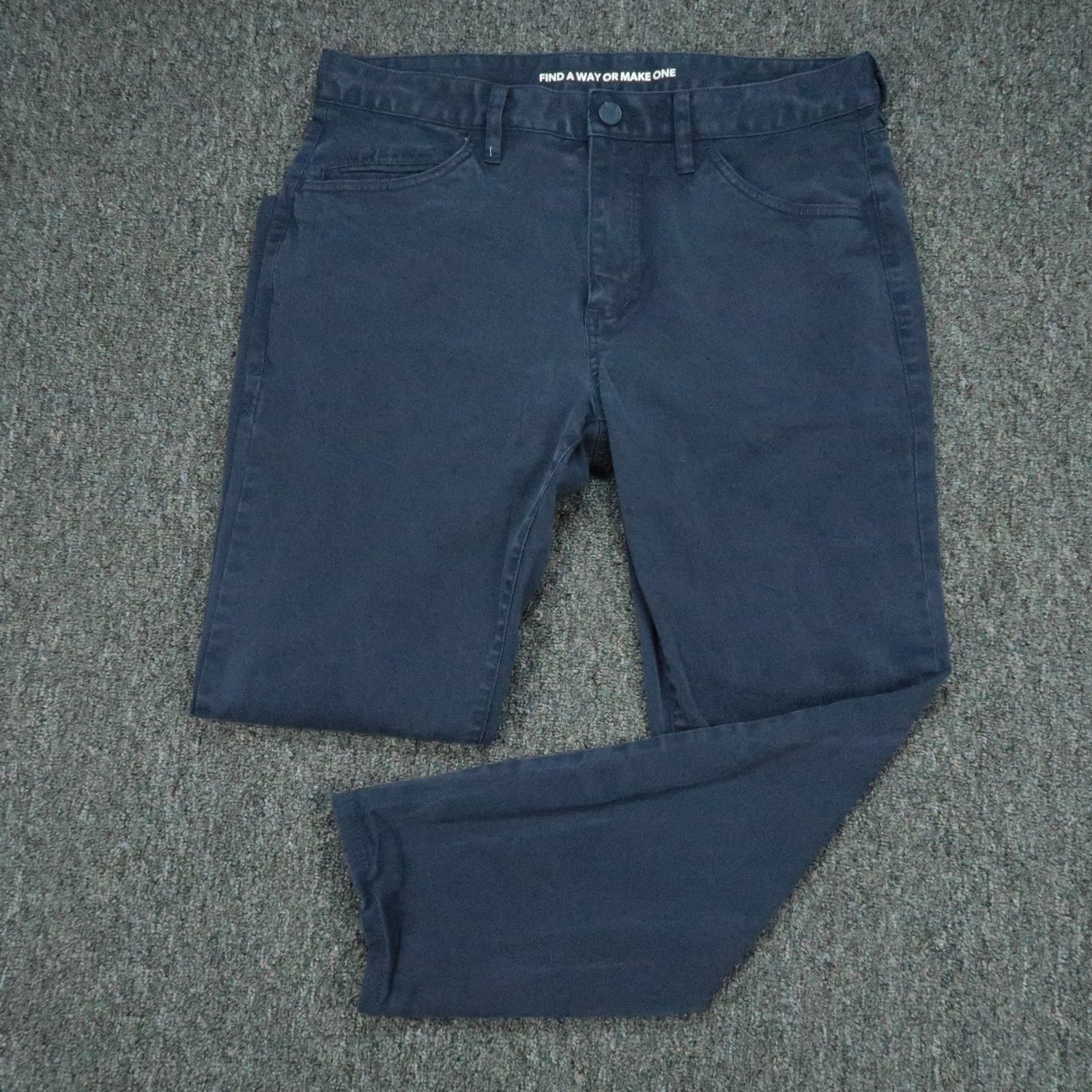 Rhone Pants Mens 32×26 Blue Everyday Twill 5 Pocket Straight Stretch