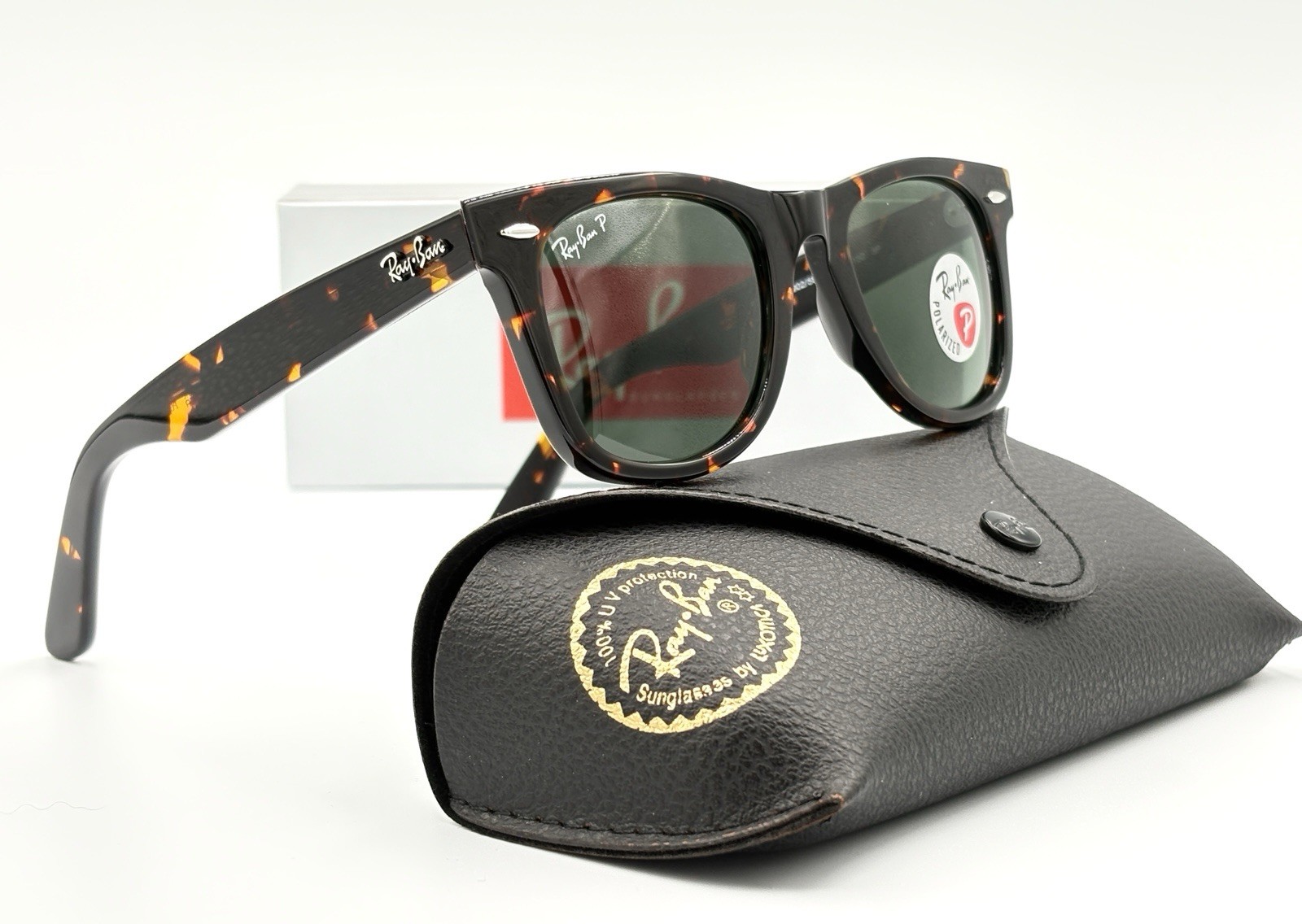 Ray-Ban Polarized RB2140 Men’s Classic Sunglasses Tortishell Frame unisex Fit