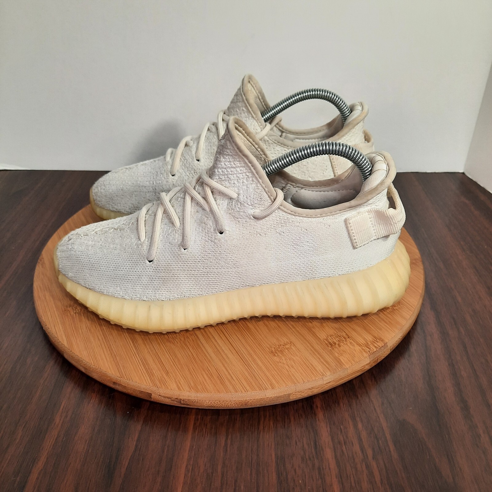 Adidas Yeezy Boost 350 V2 Mens Size 7 Shoes Cream Triple White Athletic Sneakers