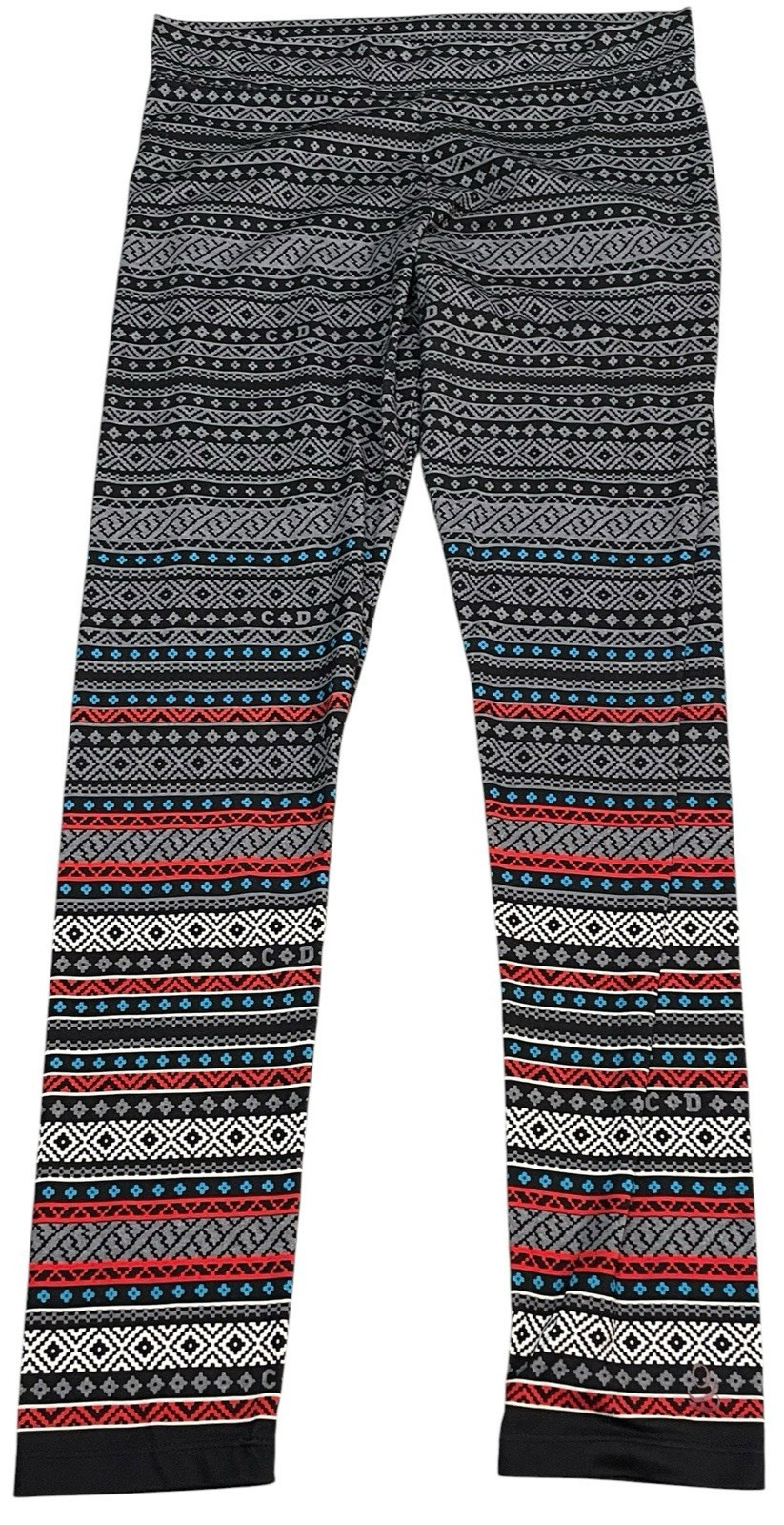 CUDDL DUDS Colorful Design Lightweight Layering Legging Pants Bottoms Medium MD