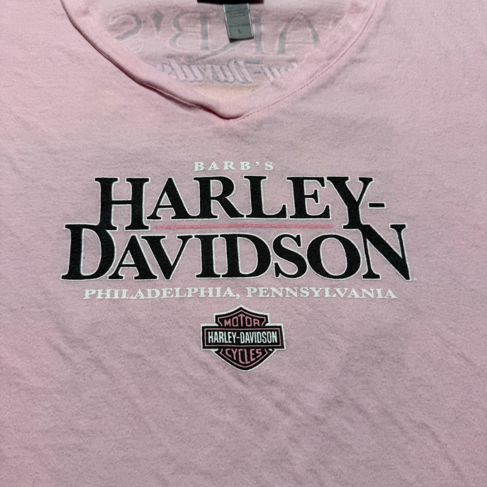 Vintage Y2K Harley Davidson Barb’s Philadelphia Pennsylvania Shirt – Size Large