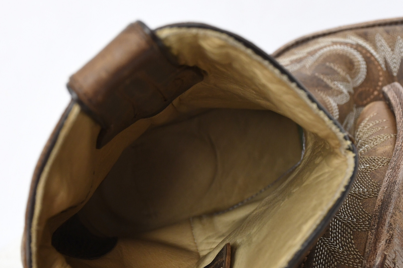 CORRAL G1902 LEATHER STITCHED Brown WESTERN Cowgirl Riding BOOTS Womens Sz 8