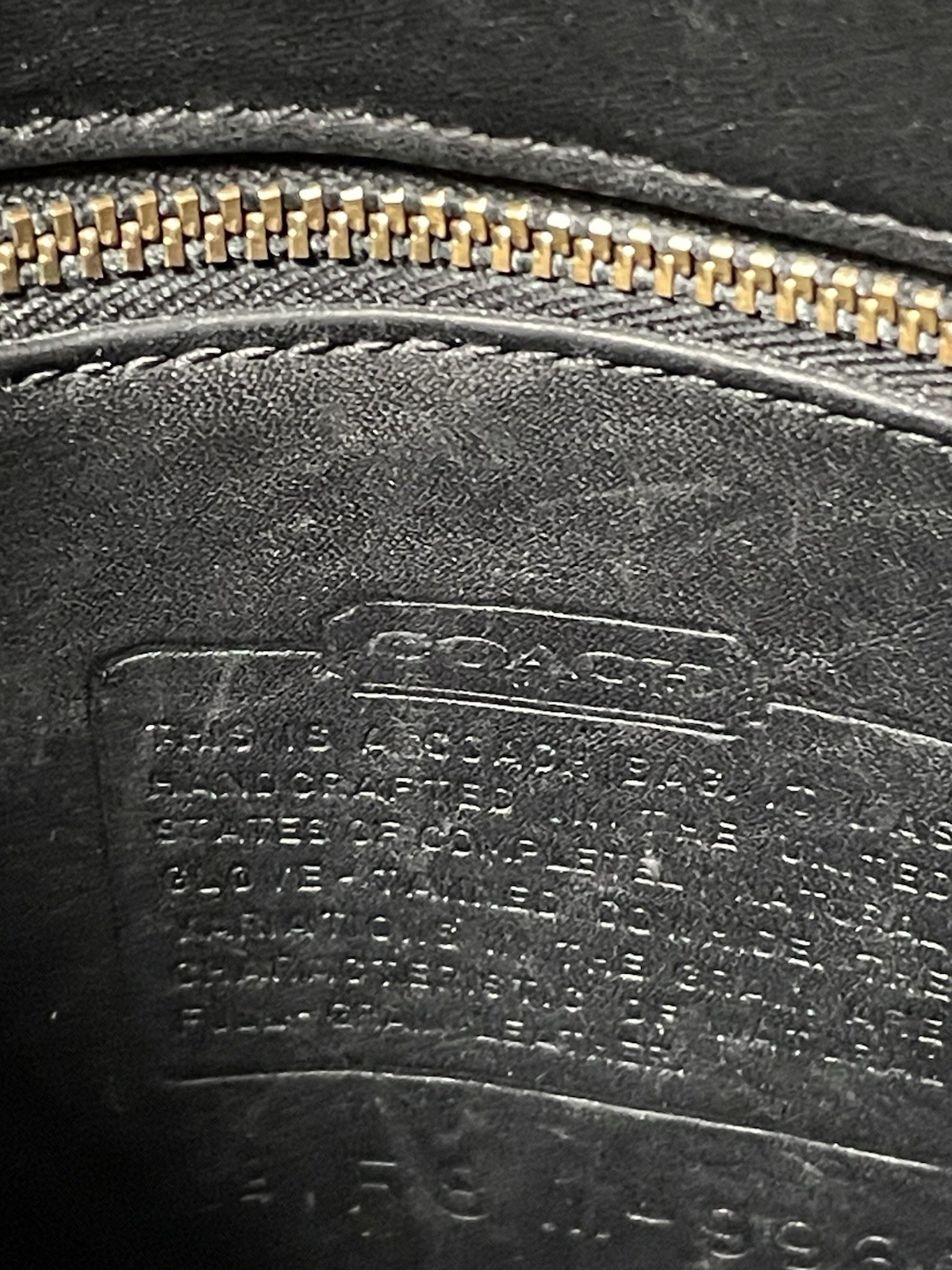 COACH Vintage Mini Turnlock Backpack Black Glove Tanned Leather USA 9960