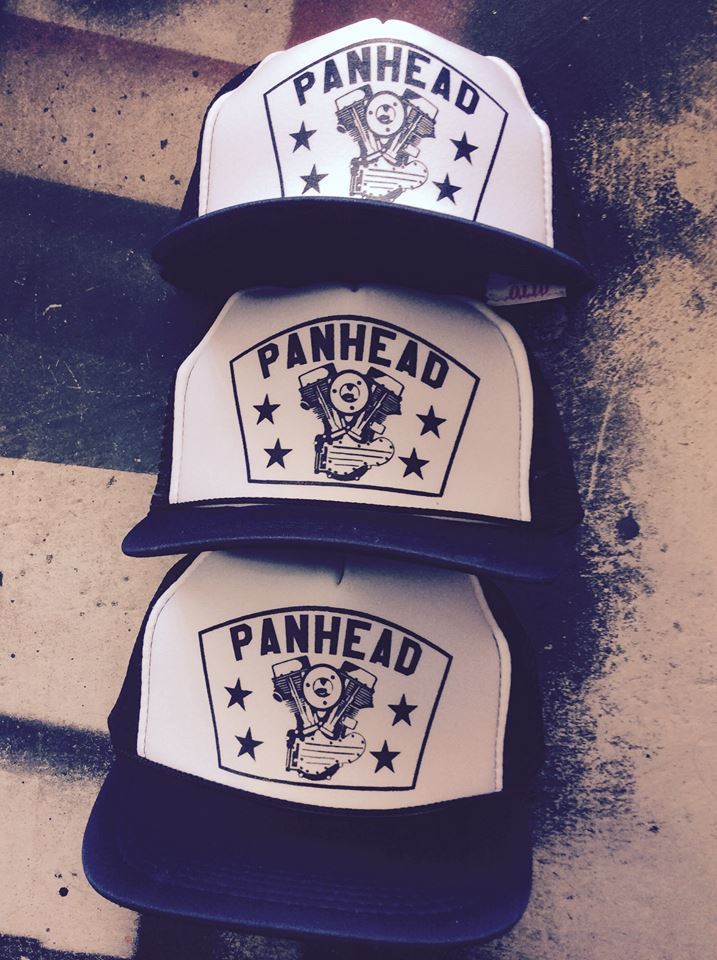 PANHEAD TRUCKER HAT Biker Motorcycle chopper knucklehead top end engine frame