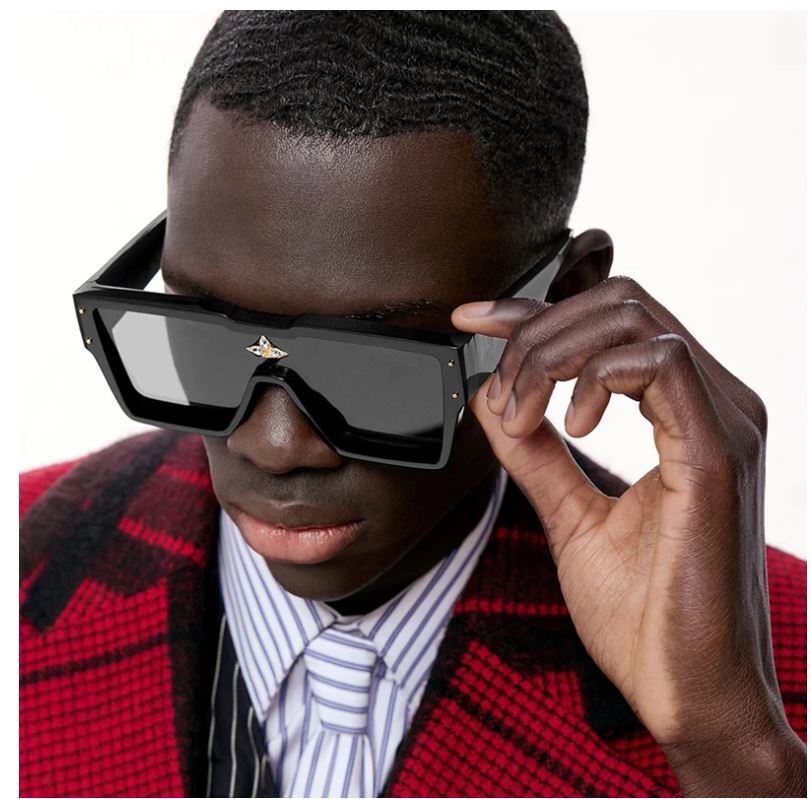 Oversized Classic Elegant Modern Hip Hop Shield SUNGLASSES Large Big Black Frame