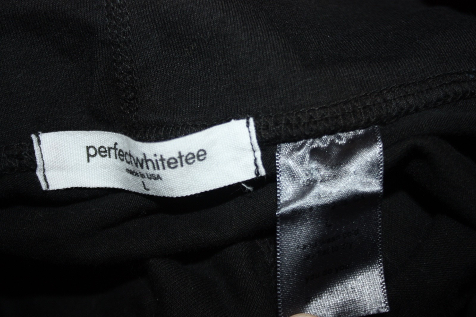 Perfectwhitetee Womens High Rise Pants Black Size Large Leggings Cotton Spandex