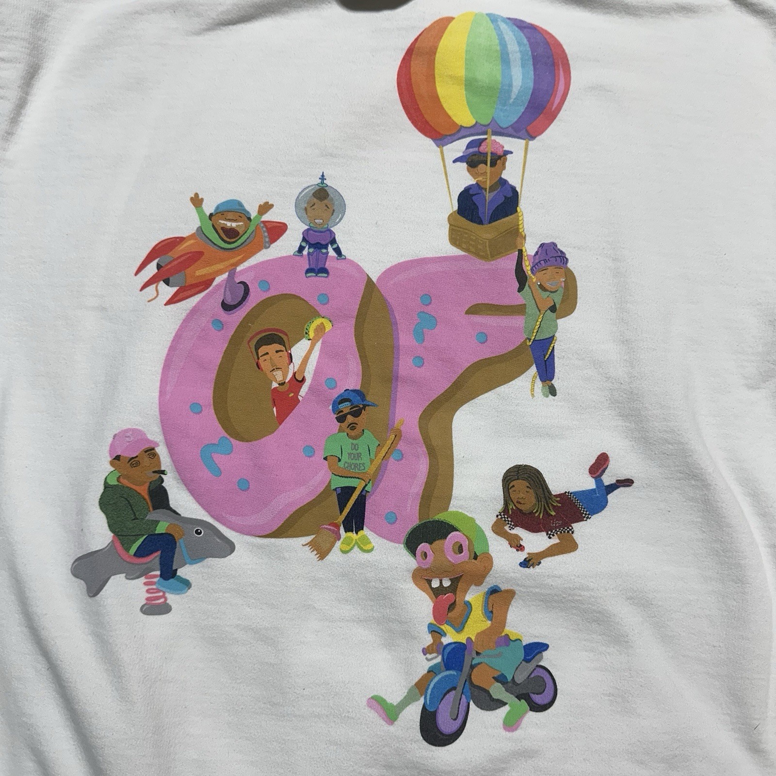 Odd Future OFWGKTA Golf Wang Tyler the Creator Carnival Hot Air Balloon Hoodie L