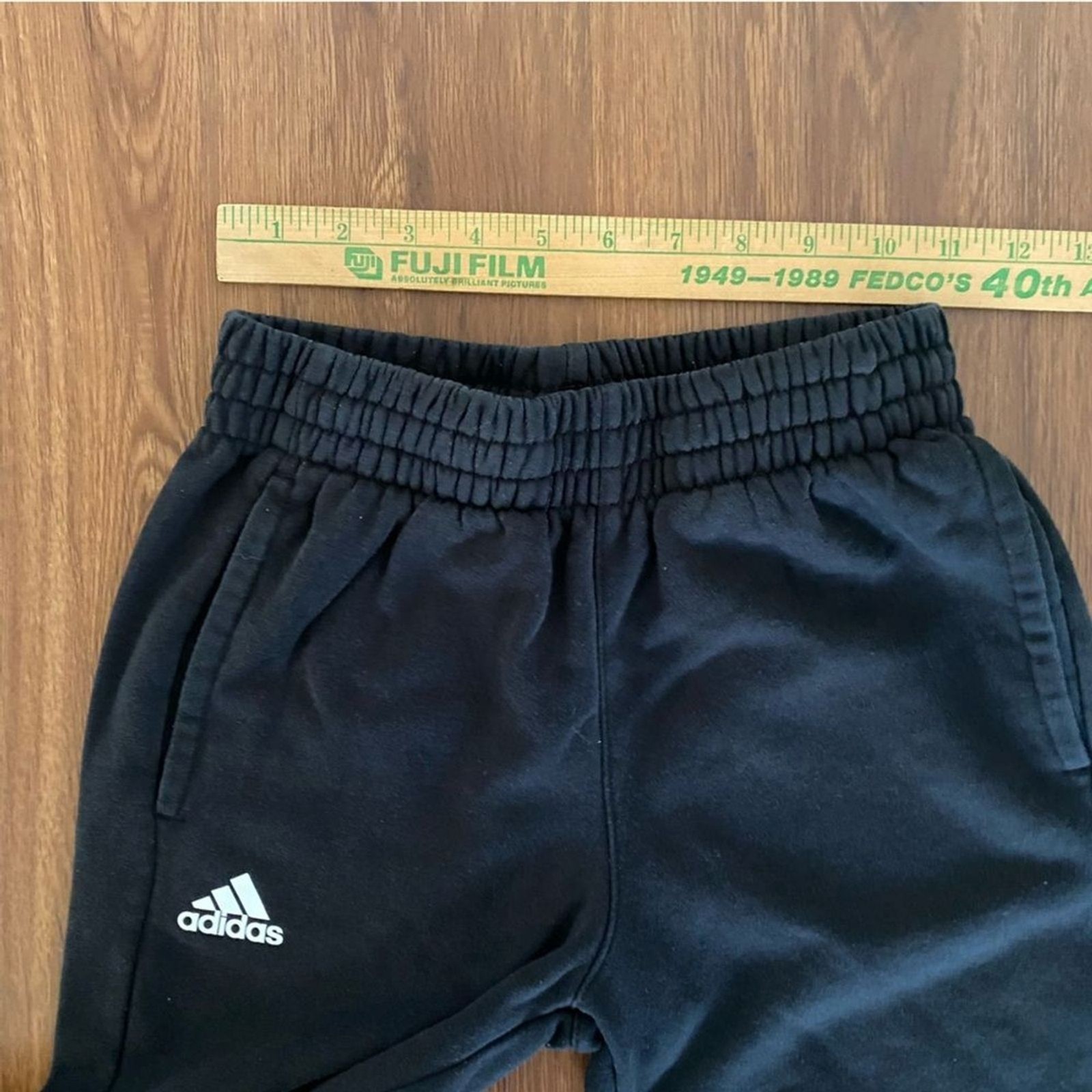 Adidas Pants Sweatpants joggers Black active loungewear Kids M 10/12