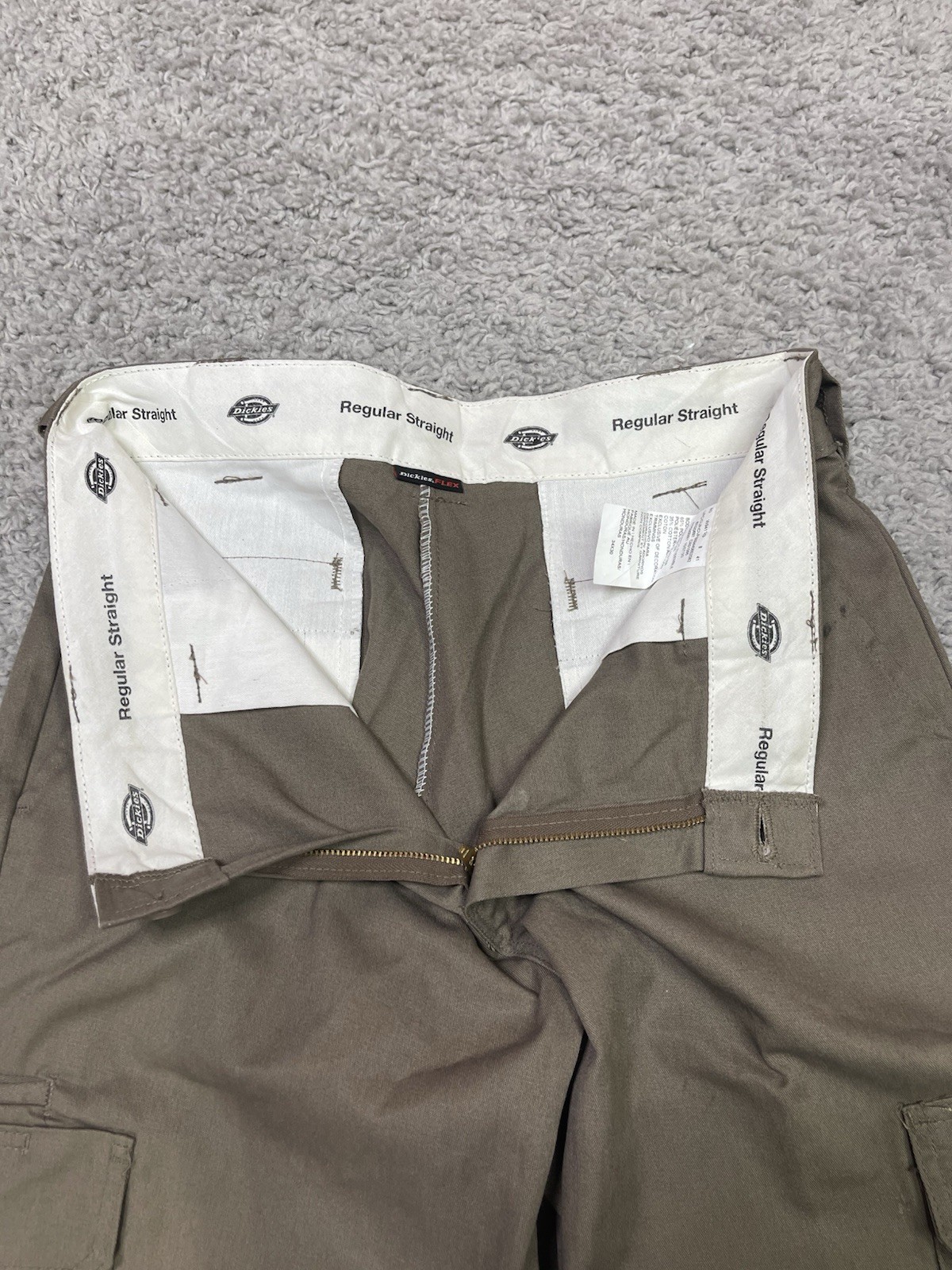 Dickies Flex Cargo Work Pants Men’s 34×30 Brown Regular Straight Utility