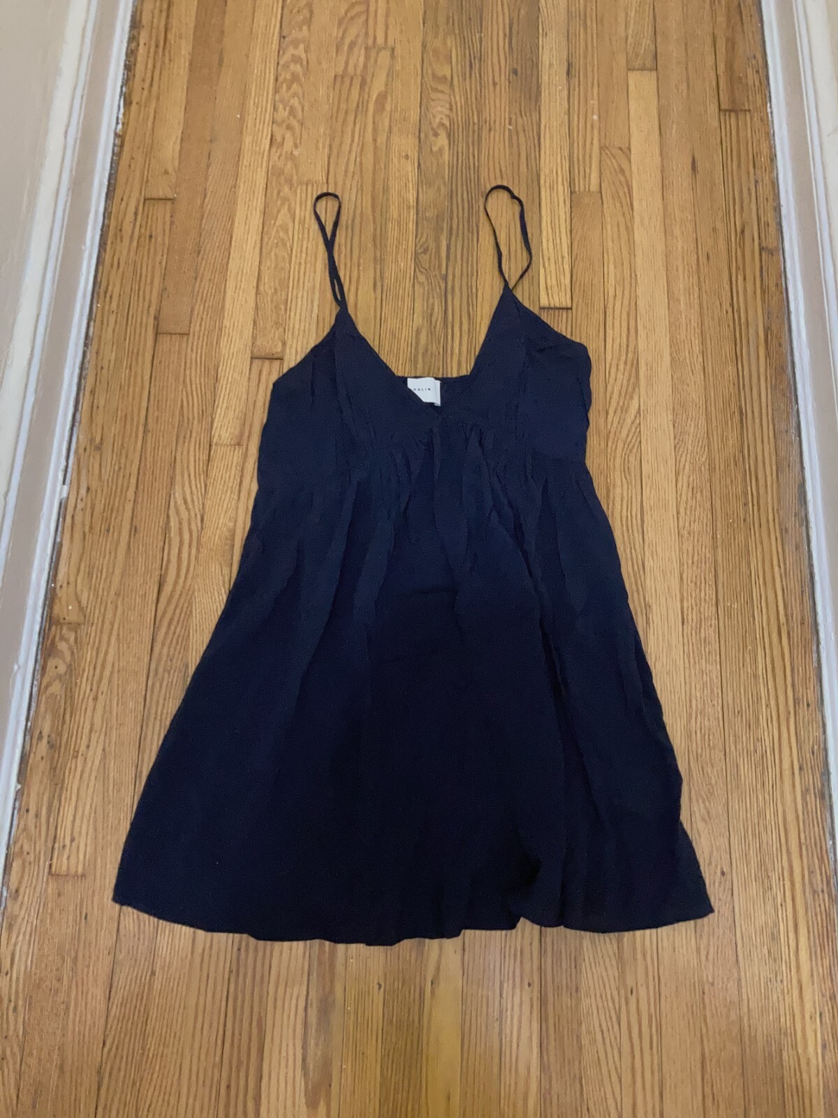 JOSLIN Olympia Cotton Maxi Mock Shirt Dress Sandwash Blue Size 8 Orig. $680 NEW