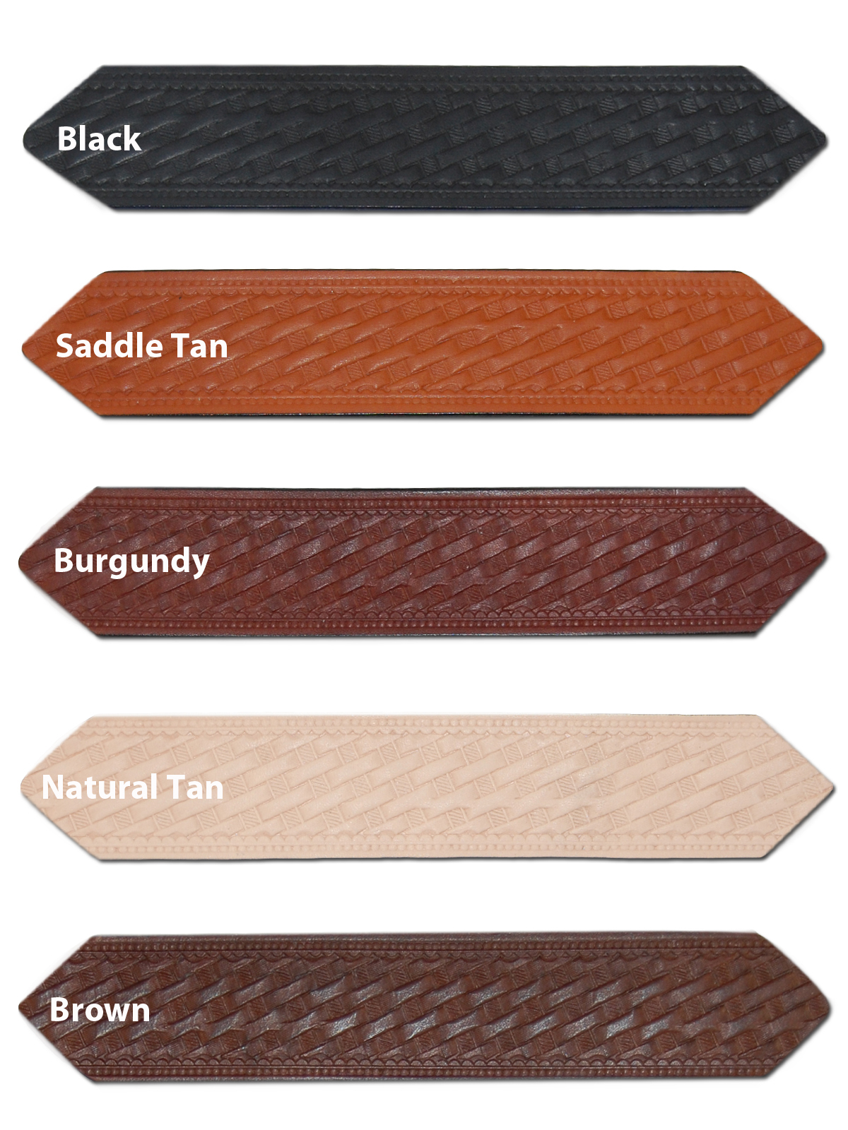 New Barsony 1 3/4″ (1.75″) Basketweave Leather Belts for Sizes 47″ – 53″