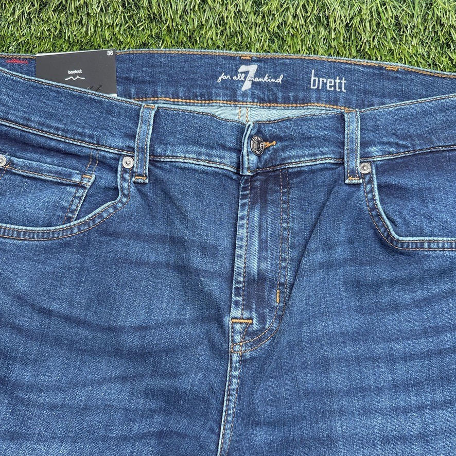 NWT 7 For All Mankind Brett Bootcut Jeans Mens MultiSize (32,34,36,38) Dark Wash