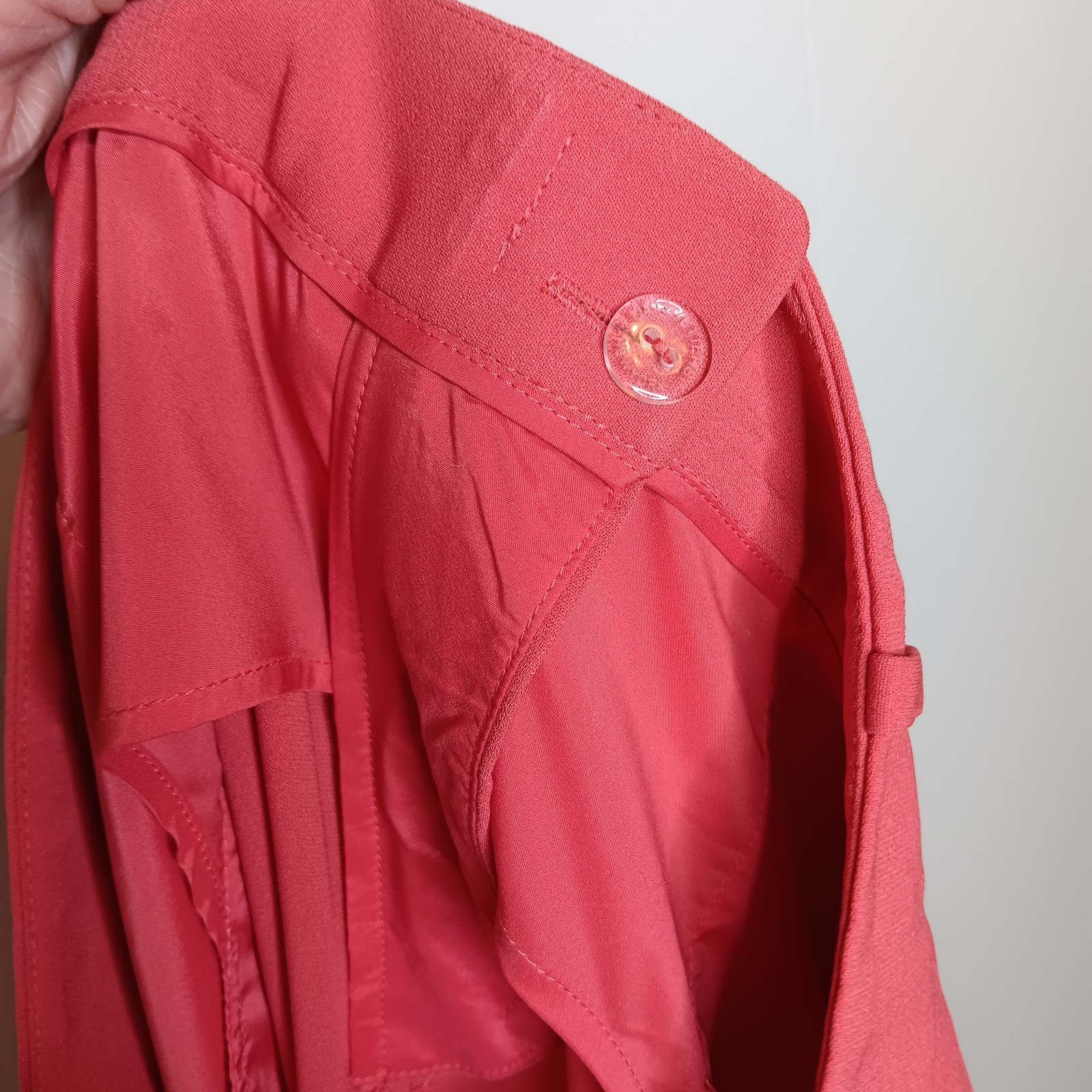 Lafayette 148 New York Suit Set Blazer 10 Pants 8 Coral 2 Piece Career Luxury