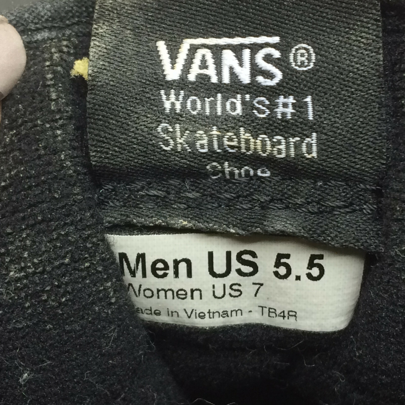Vans Skate Shoe Sneakers Off The Wall Hi Top Unisex Men 5.5 Women 7 Gray