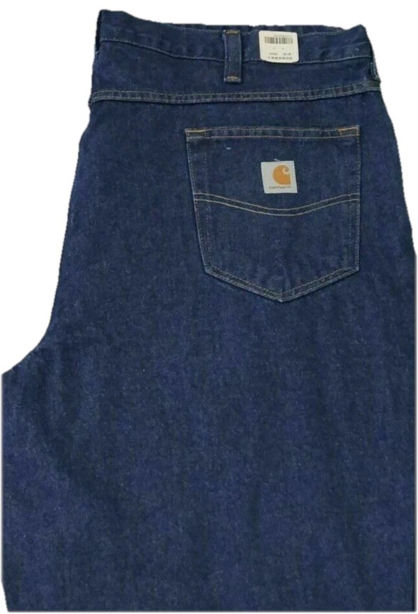 2 PAIRS Carhartt 381-83 DENIM RELAXED FIT WORK JEANS NEW 52 X 30
