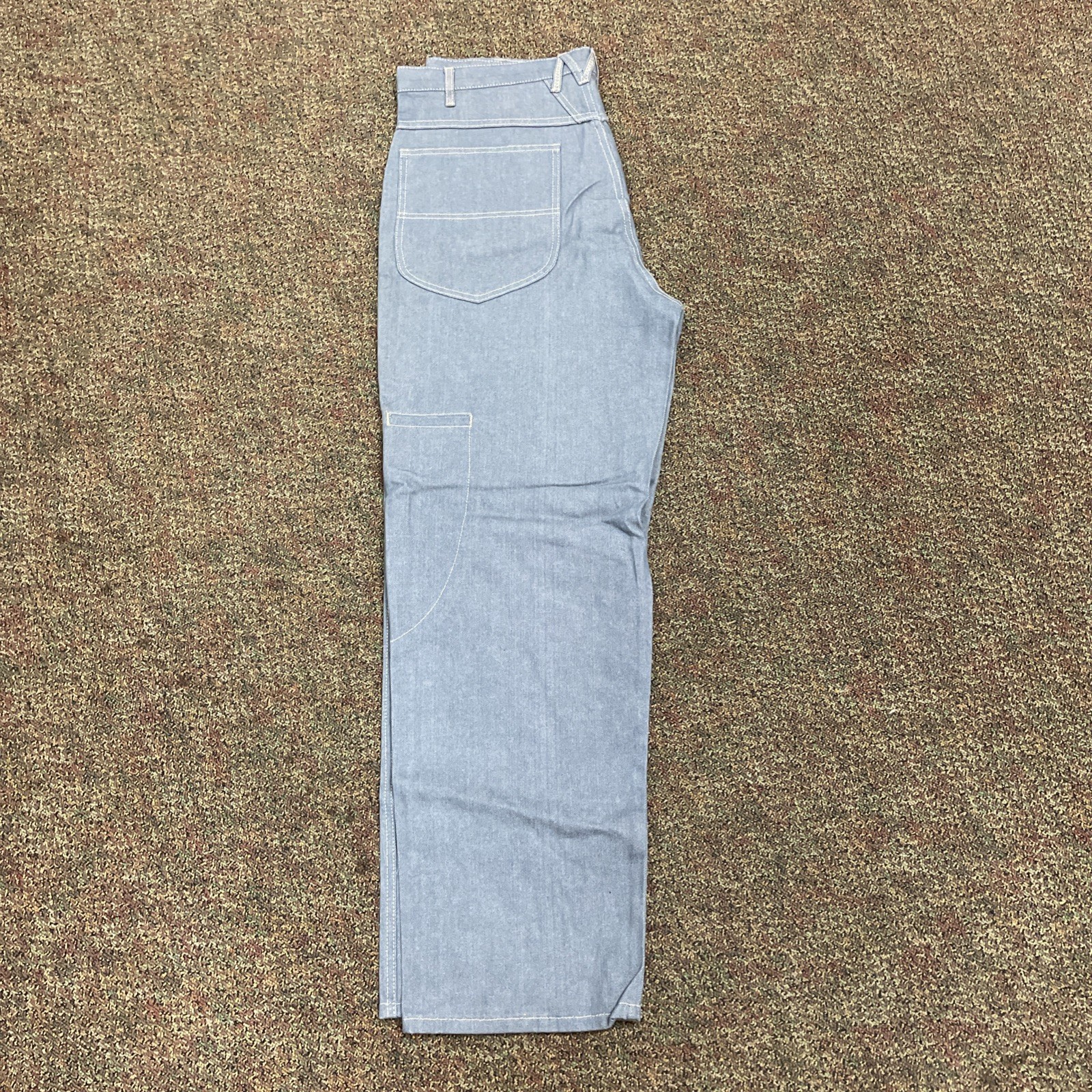 Marithe Francois Girbaud Men 36×31 Baggy Wide Leg Jeans Sky Blue 90s Y2K NWOT