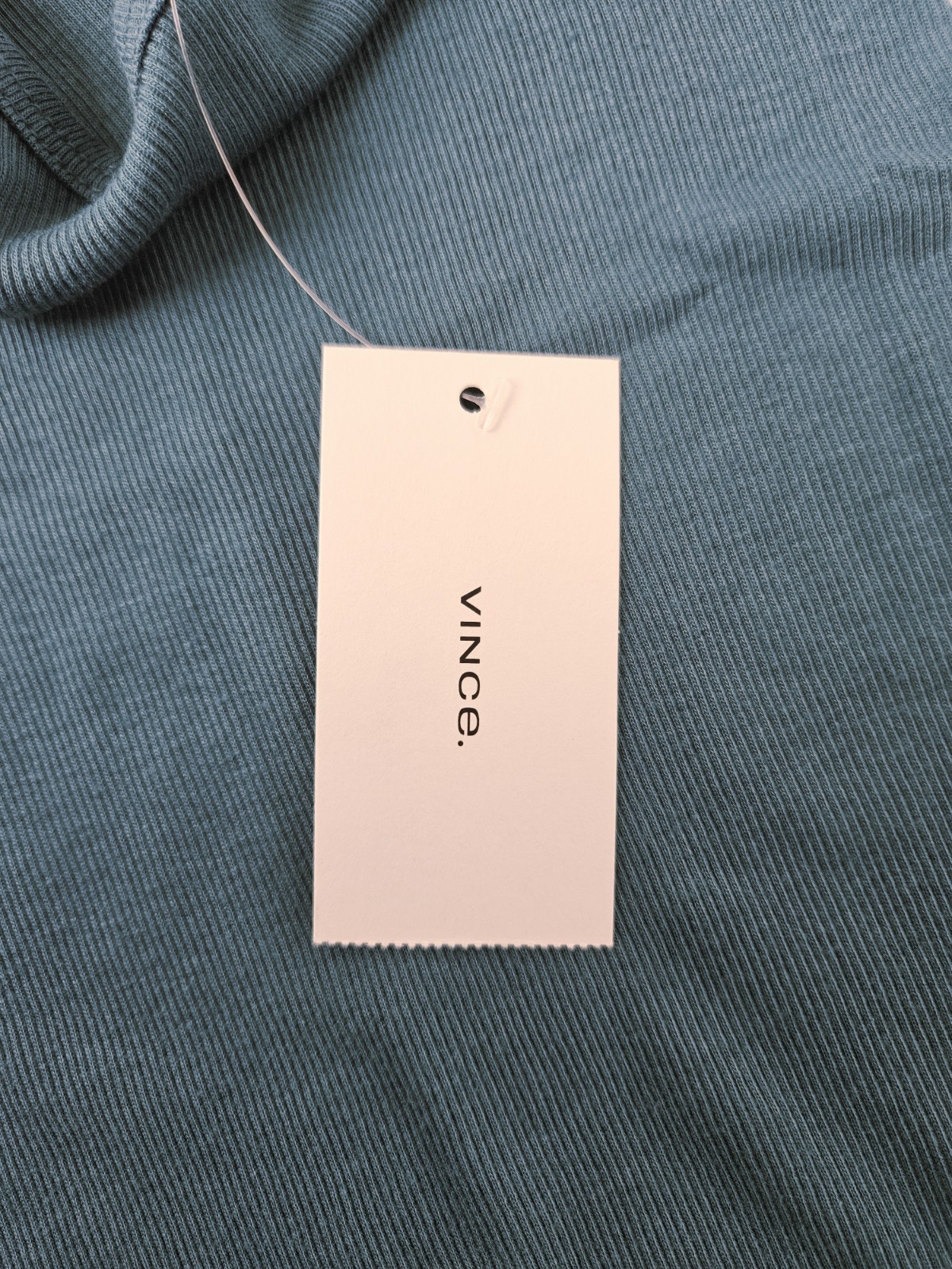 New Vince Scoop Neck Ribbed Tank Top Blue Waltz Women’s Size Small $68