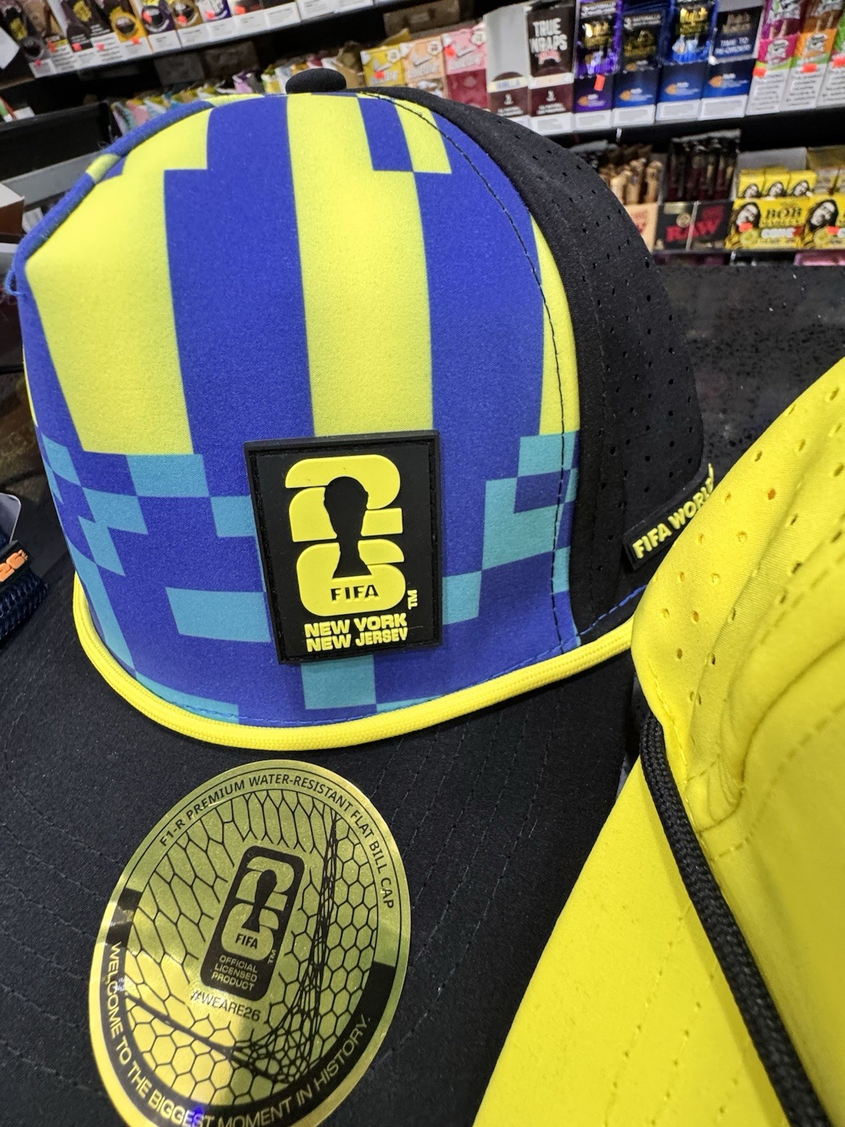 FIFA Club World Cup 2026 NY NJ Colorblock Flat Bill Baseball Cap One Size NWT