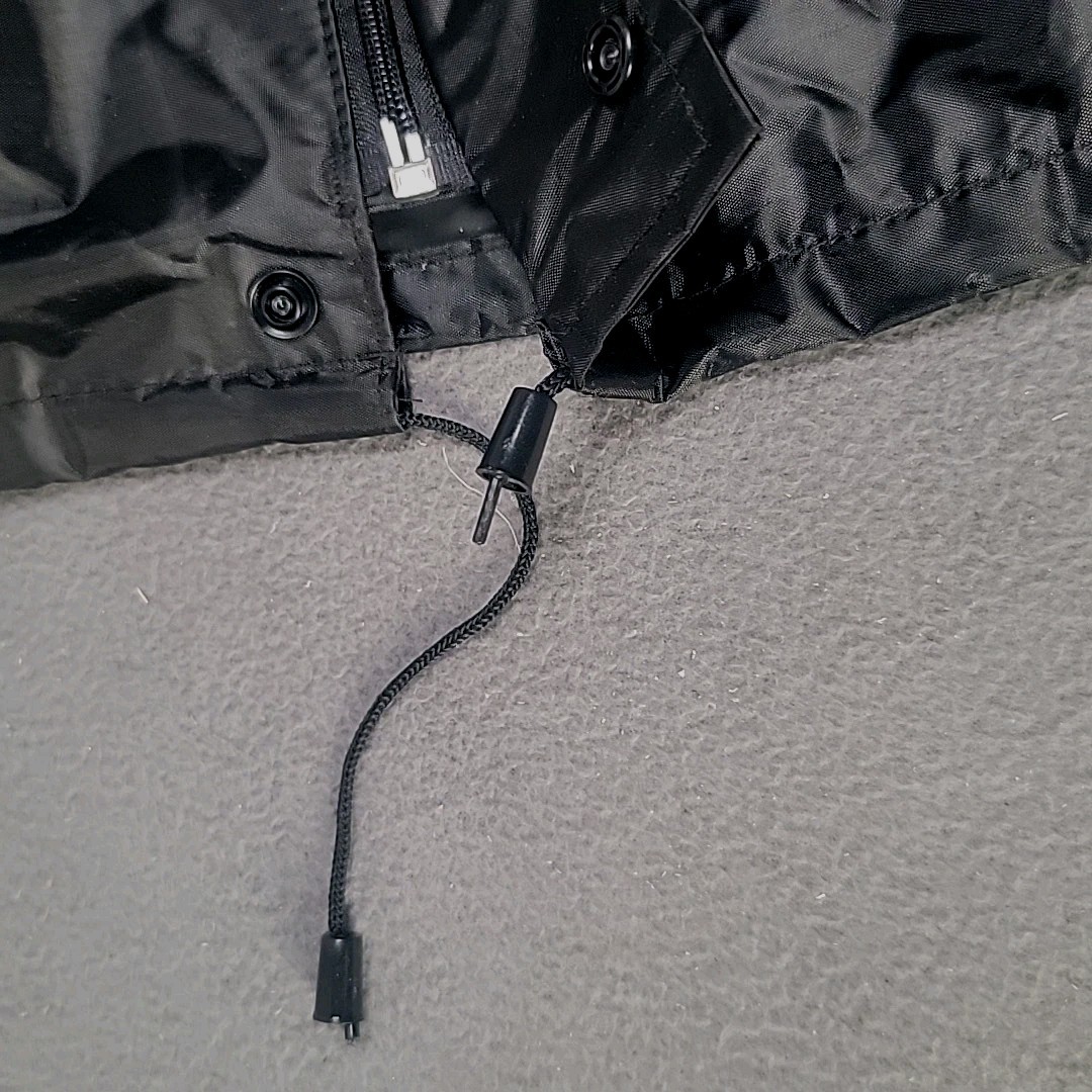 Mil-Tec Sturm Handels GmbH Rain Jacket Black Waterproof Hood In Collar (XL) NWT