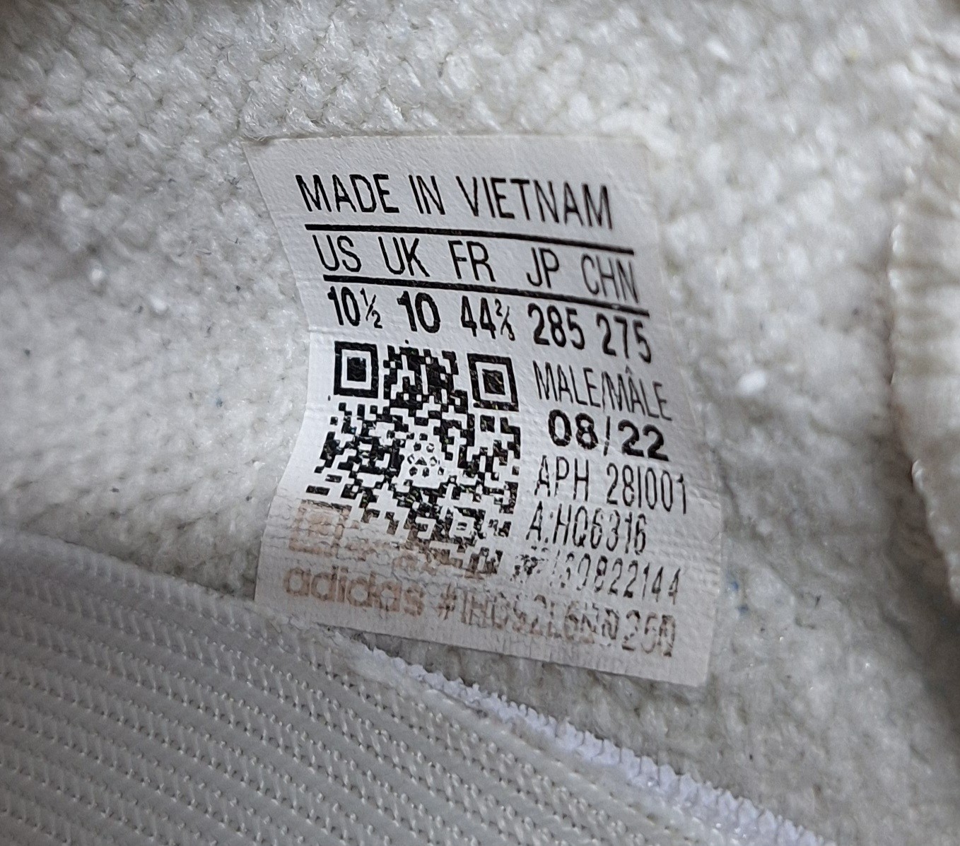 Adidas Yeezy Boost 350 V2 Bone White Sneakers US Size 10 1/2 Men’s HQ6316