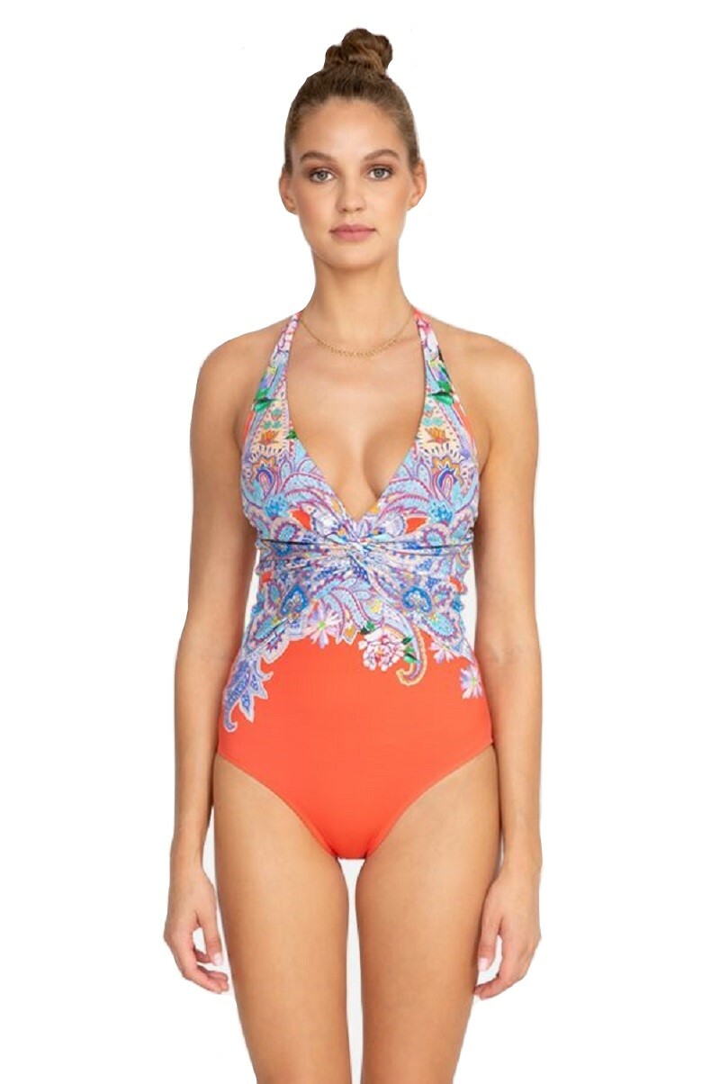 Johnny Was Drew Twist One Piece Swimwear – CSW7421-F