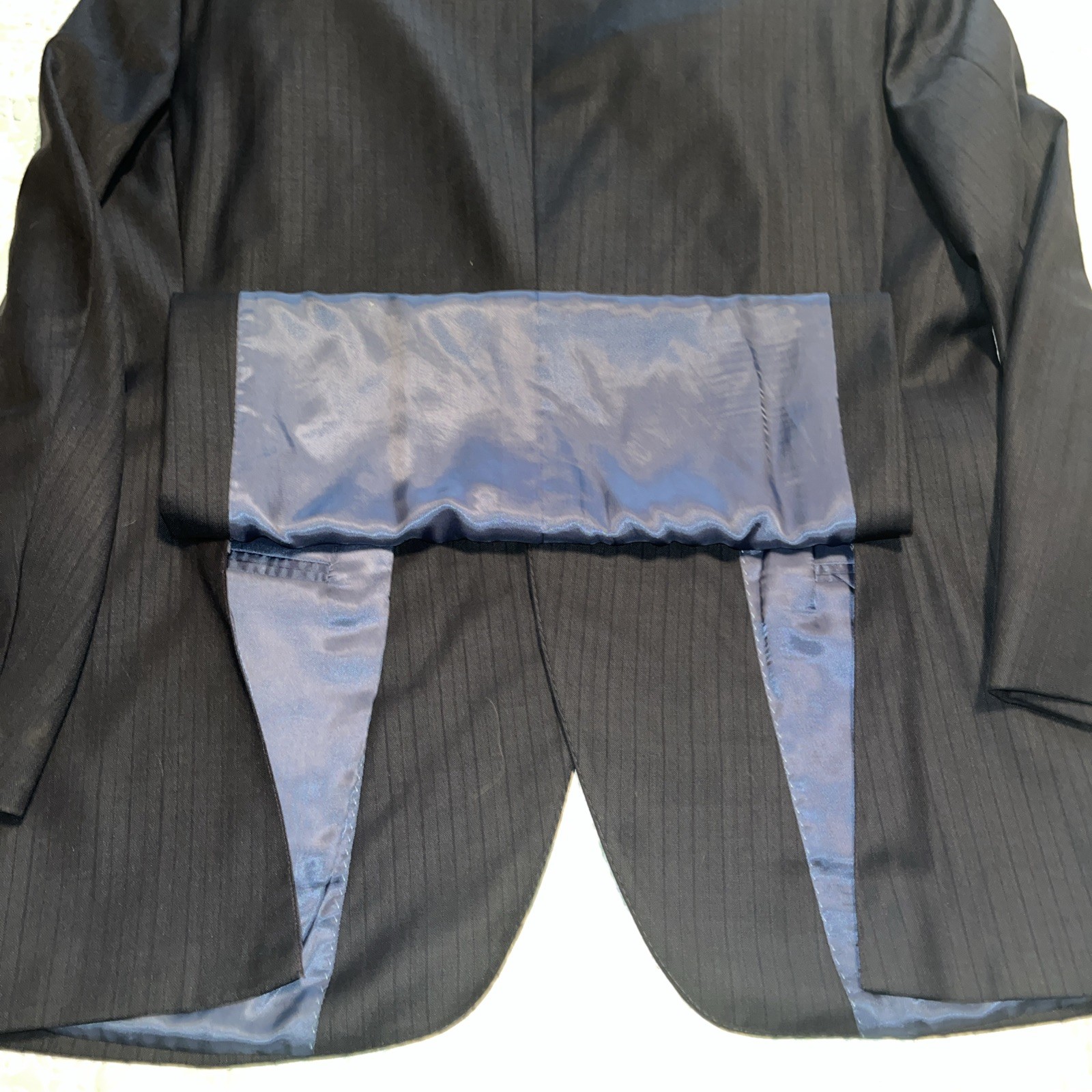 Peter Millar Blazer Men’s 42R Blue Wool 2 Btn Patch Pocket Double Vent Half Line