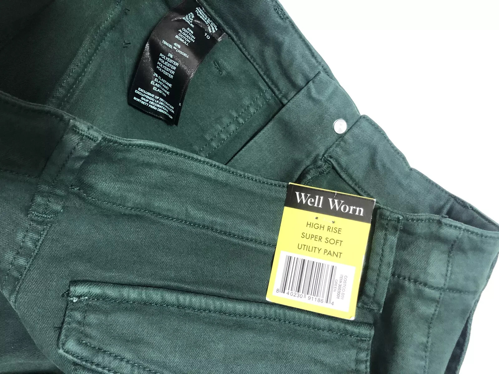 Well Worn High Rise Super Soft Utilty Ankle Gazer Pants ~ Size 10 / L 27in.