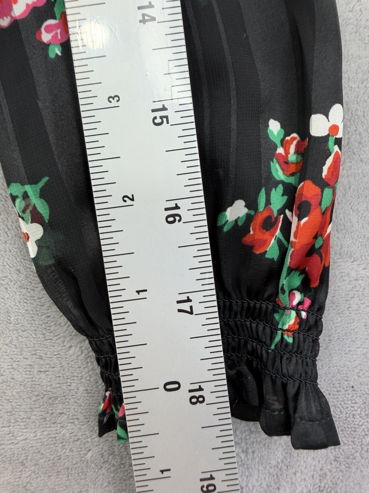 Cat & Jack Girls S (6/7) Black Floral Fit Fall Party Holiday Tiered Dress S 6/7