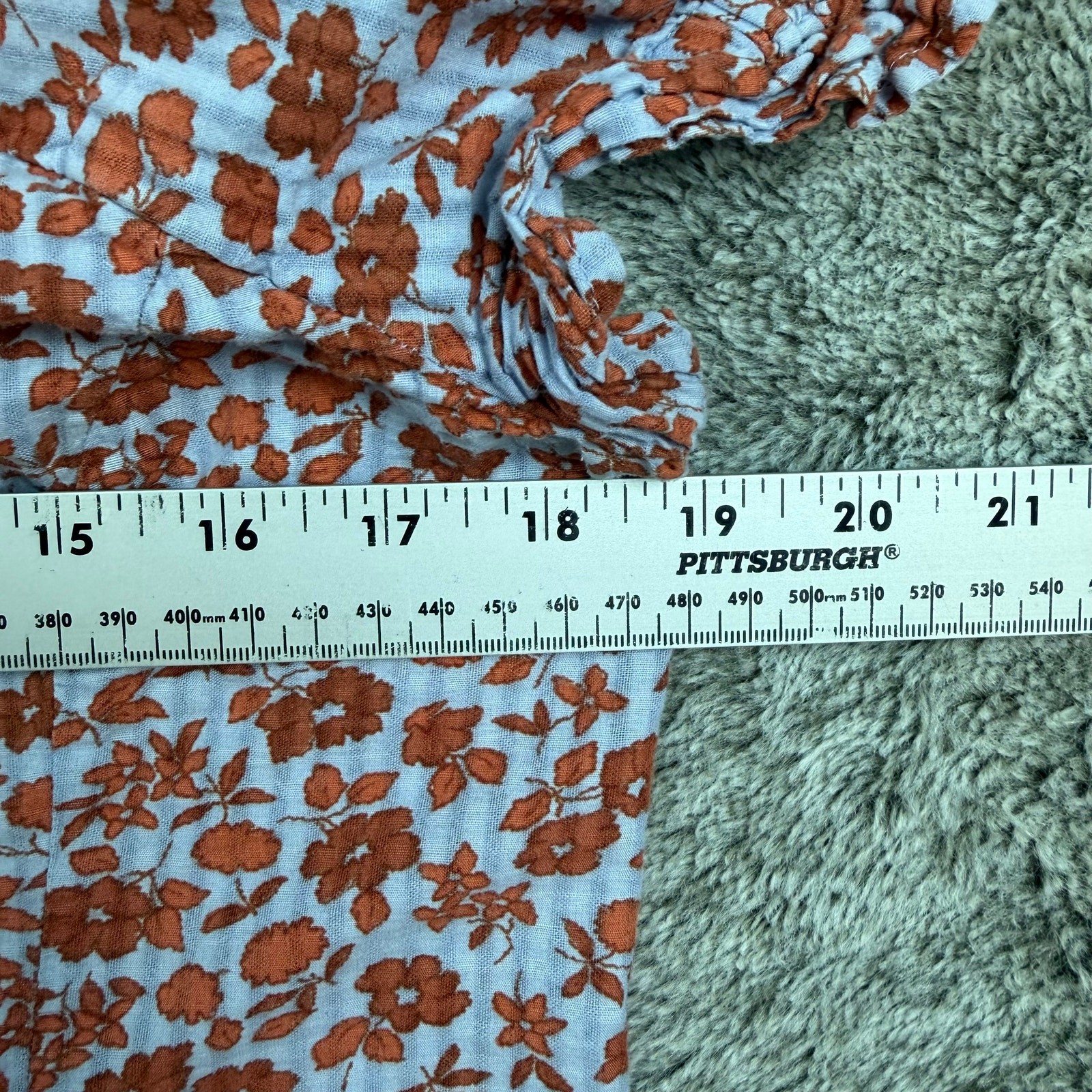 Madewell Button-Front Smocked-Back Top In Piccola Floral Women’s 8
