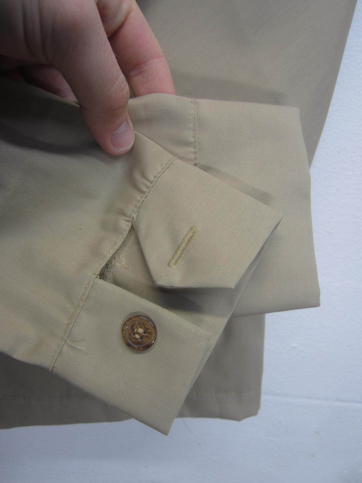 NWT Skids Drizzler Jacket windbreaker full zip beige polycotton sz M